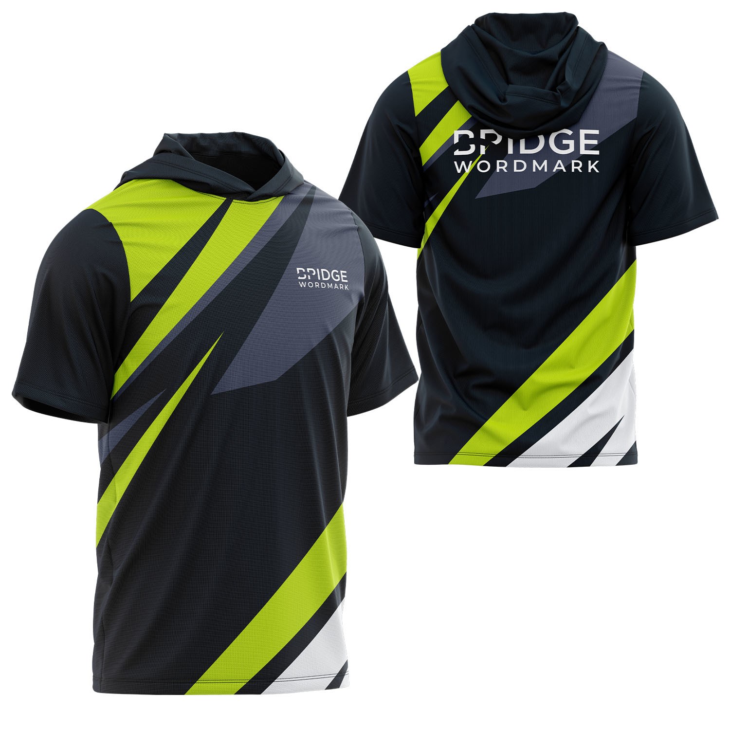 Unisex 160 GSM Birdseye Mesh Performance Short Sleeve Hoodie 4