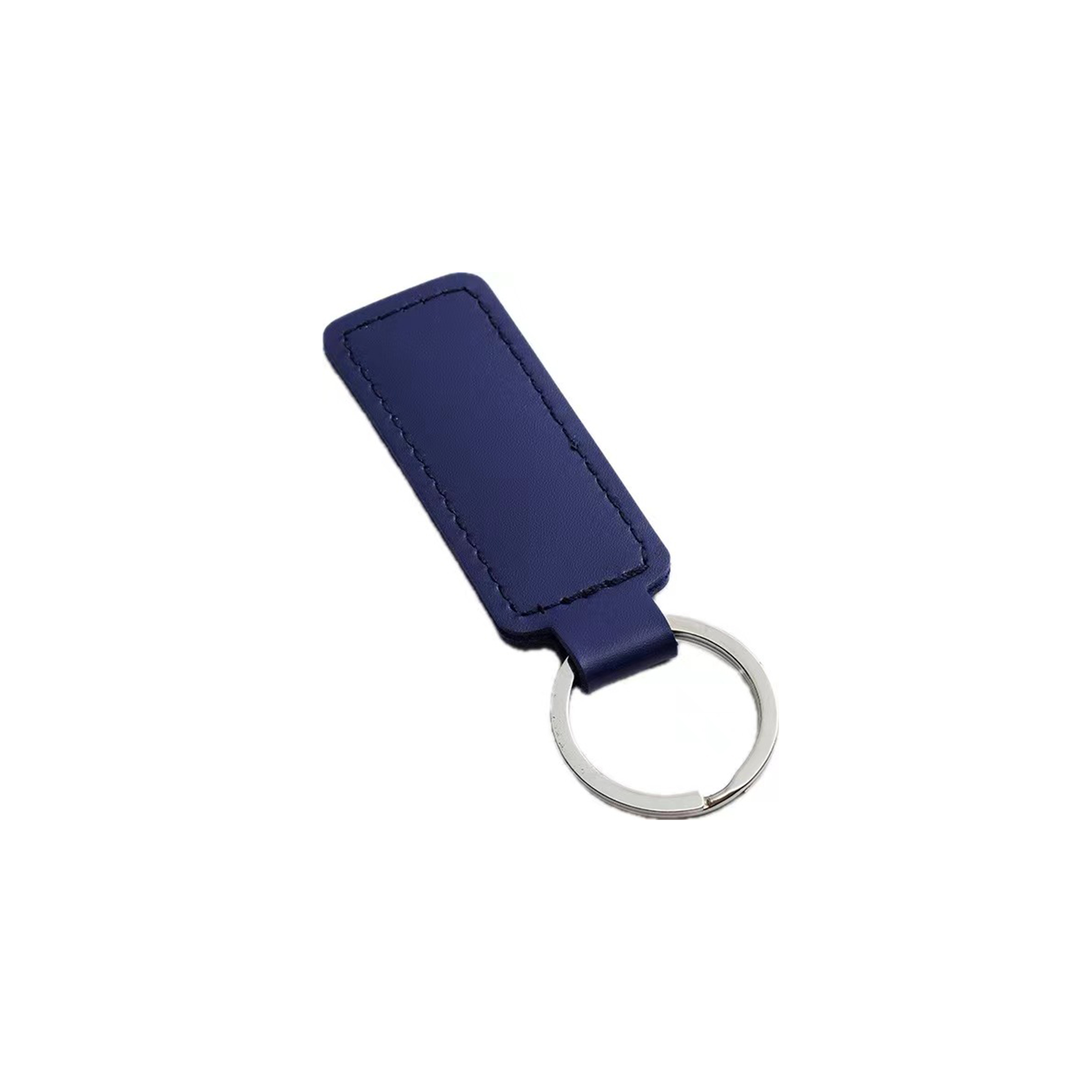 Vegan Leather Rectangle Shaped Keychain 5