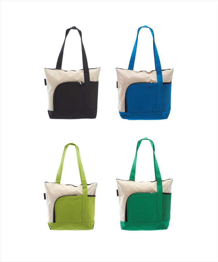 Union Printed - Zipper Polyester Tote Bags, custom tote bag with logo imprint 5