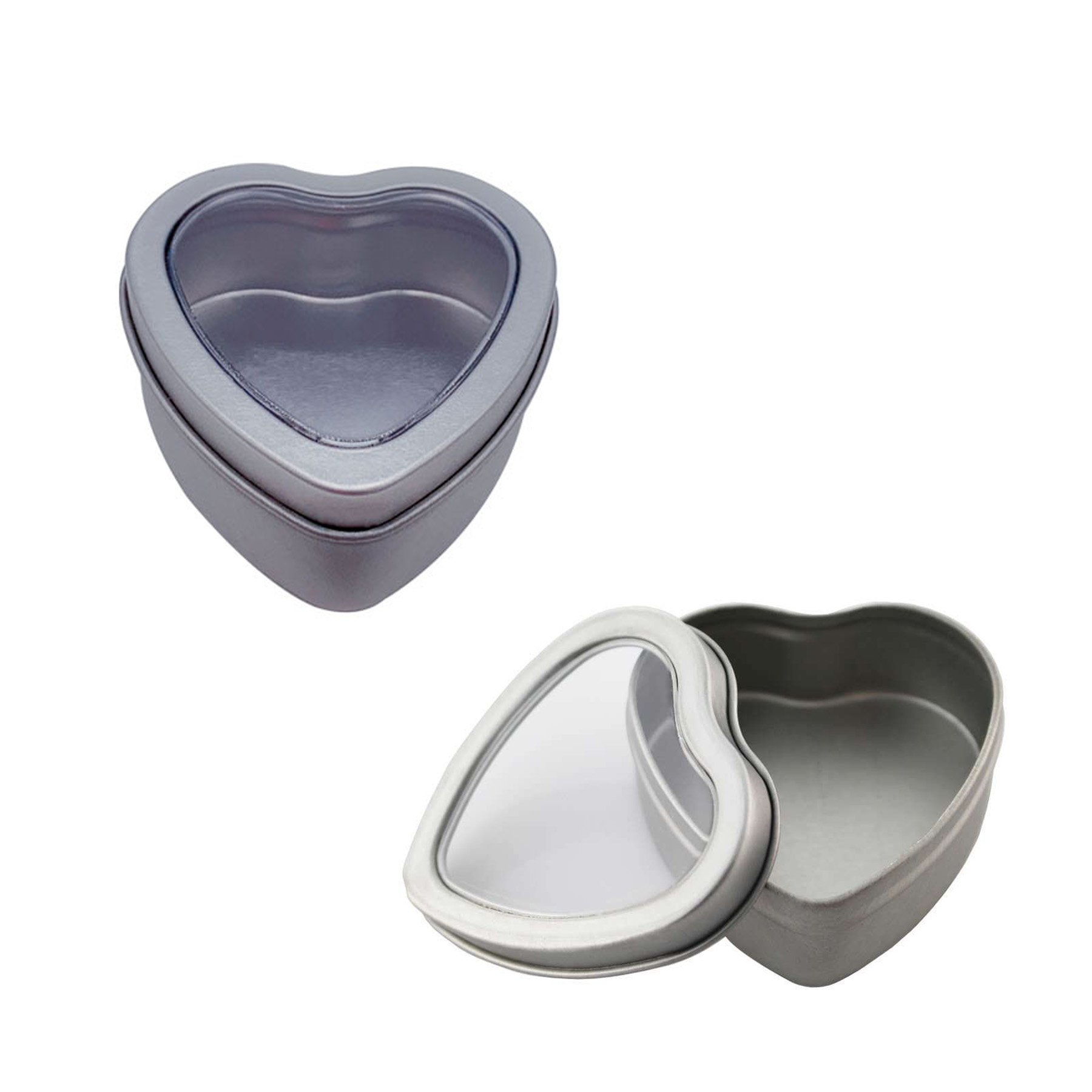 Heart-shaped Window Tin Box 1