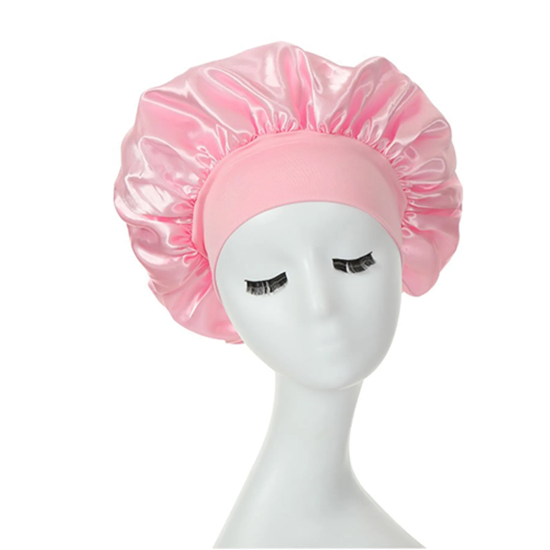 Large Satin Silk Bonnet Sleep Cap 6