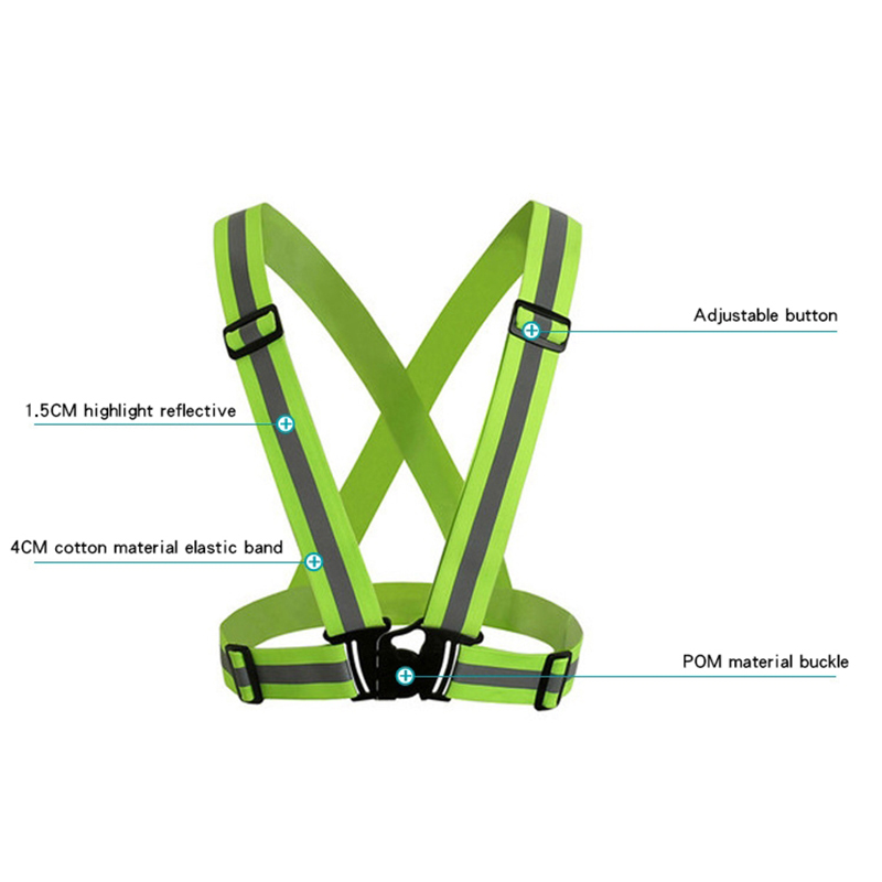 Adjustable Elastic Safety Reflective Vest 4
