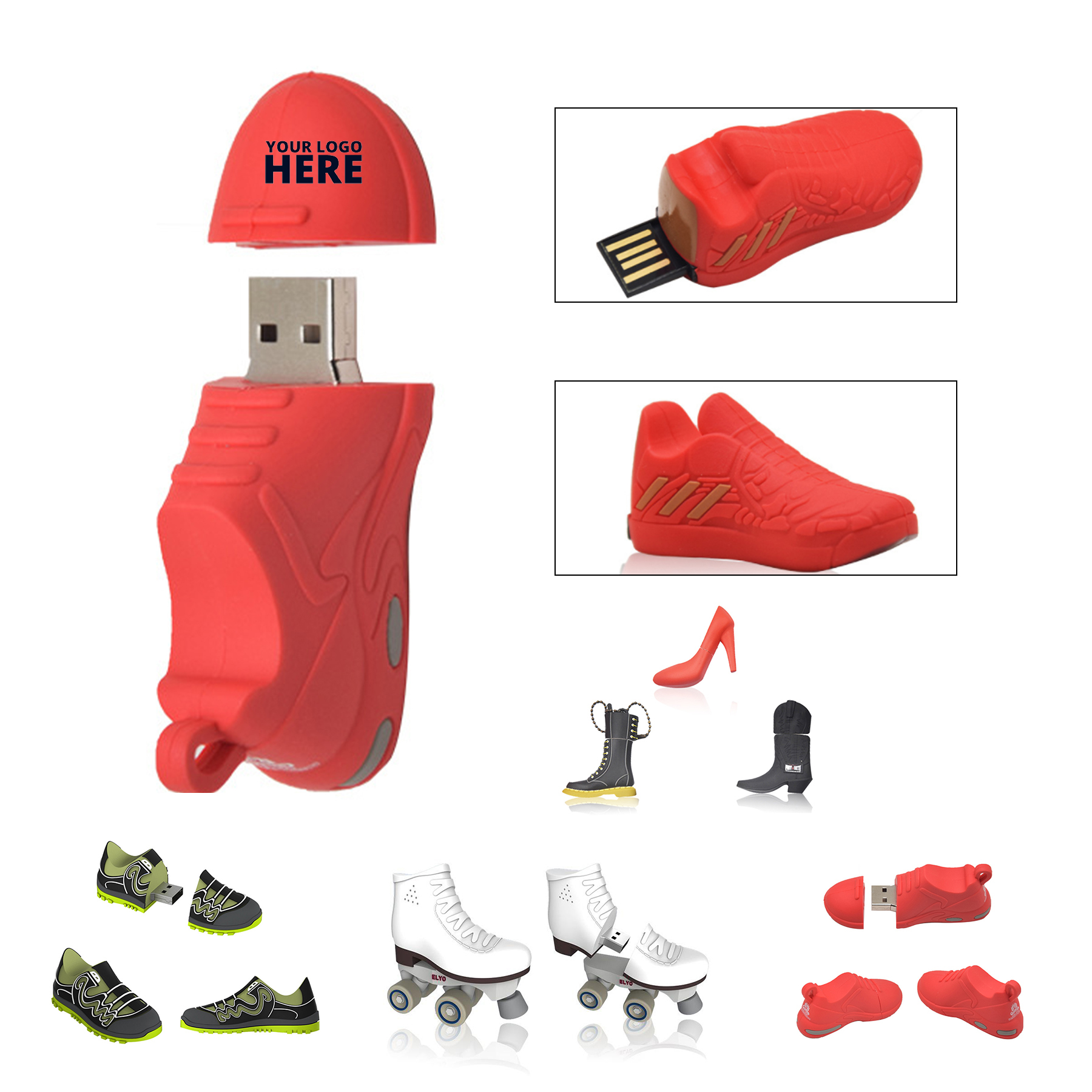 1 GB USB Flash Drive Shoes 1