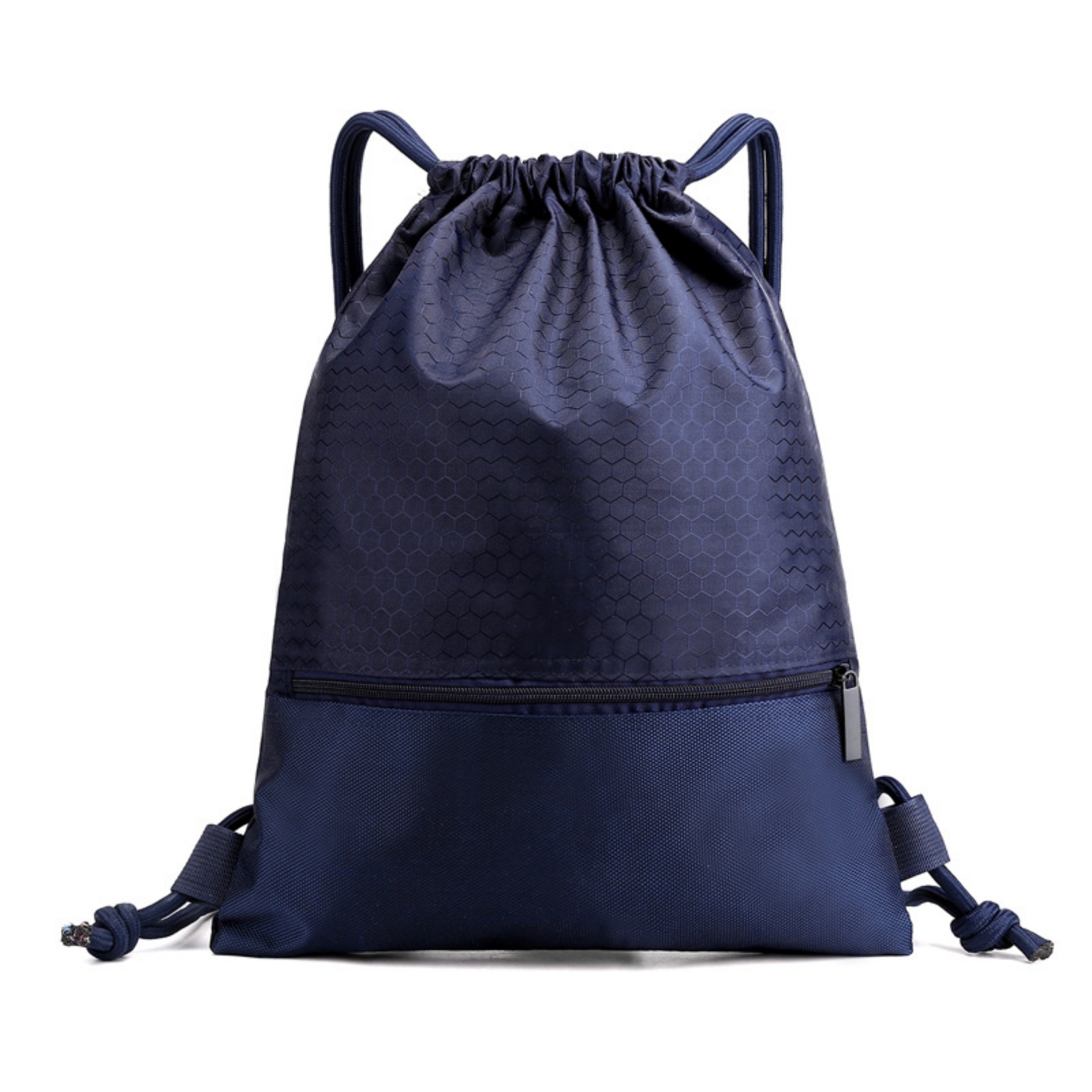 Small Drawstring Backpack Bag with Zipper Pocket 8