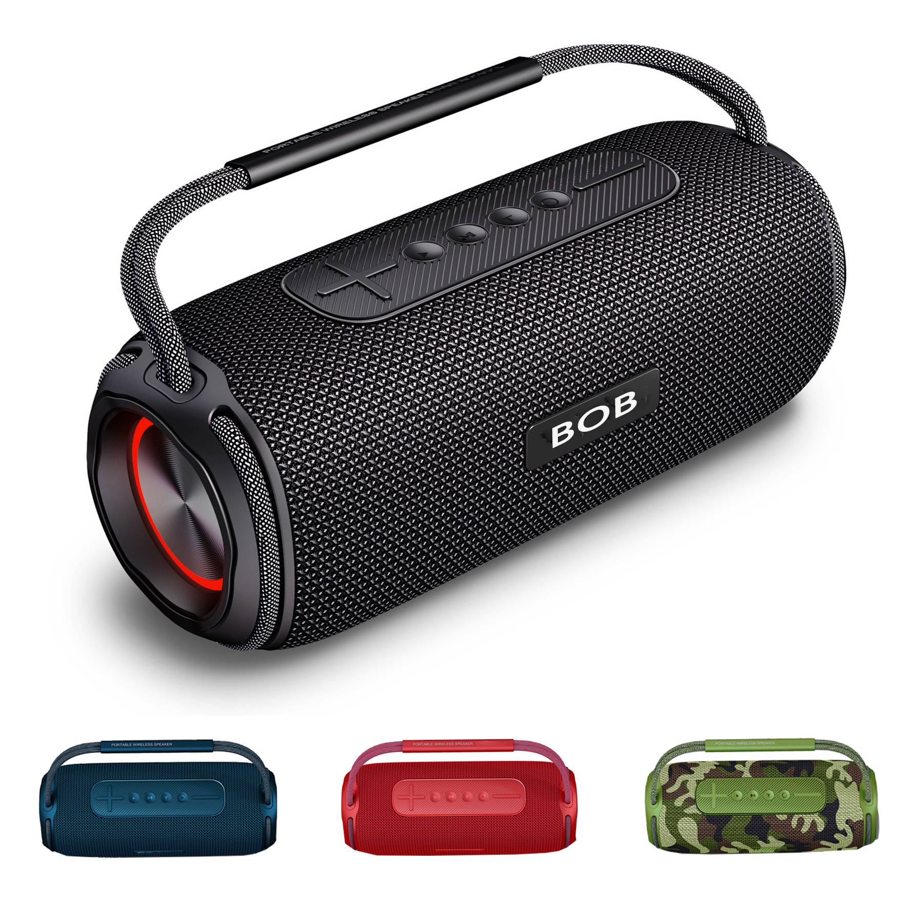 High Power Outdoor Portable Waterproof Bluetooth Speaker 2
