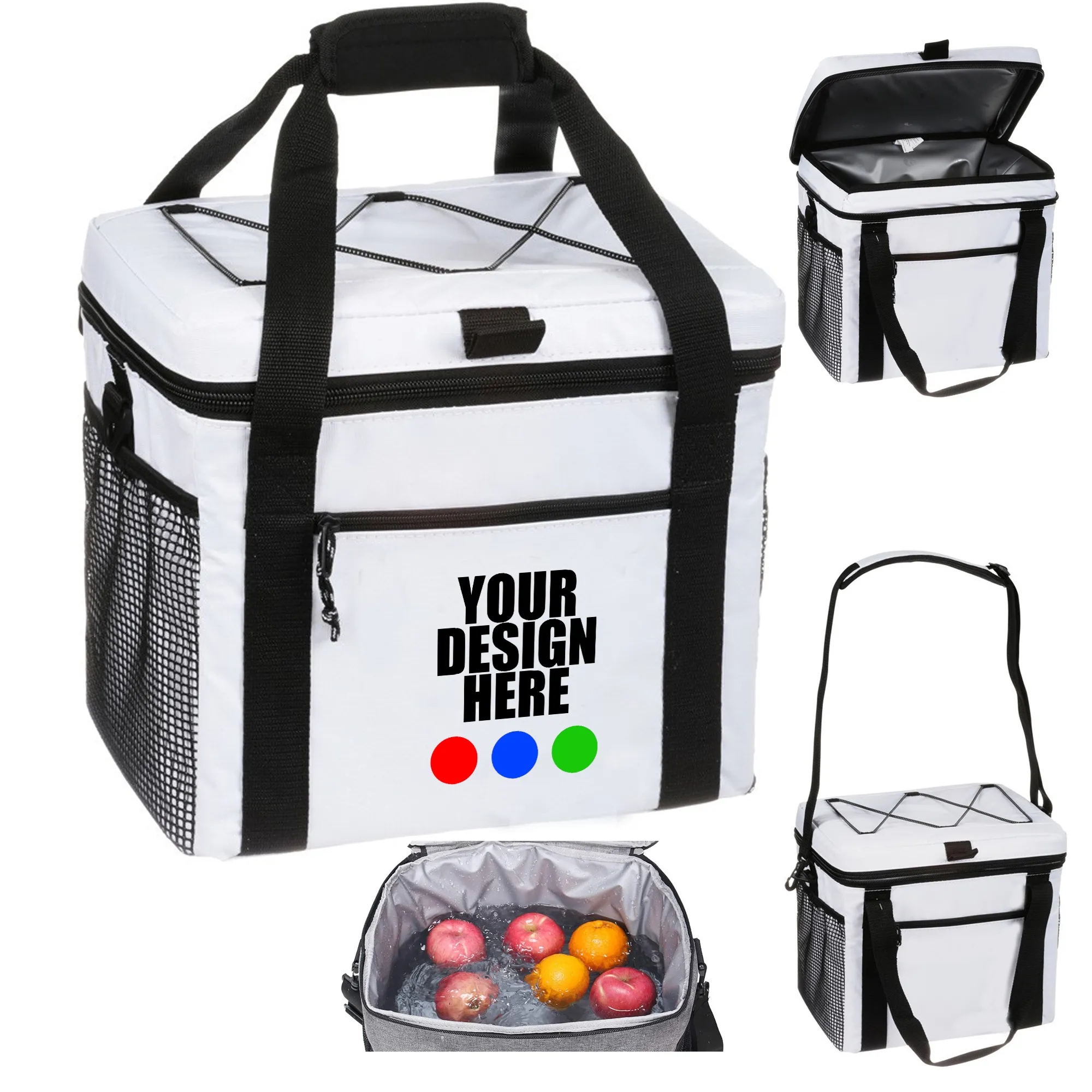 PEVA Insulated Lunch Cooler Bag w/ Handle 3
