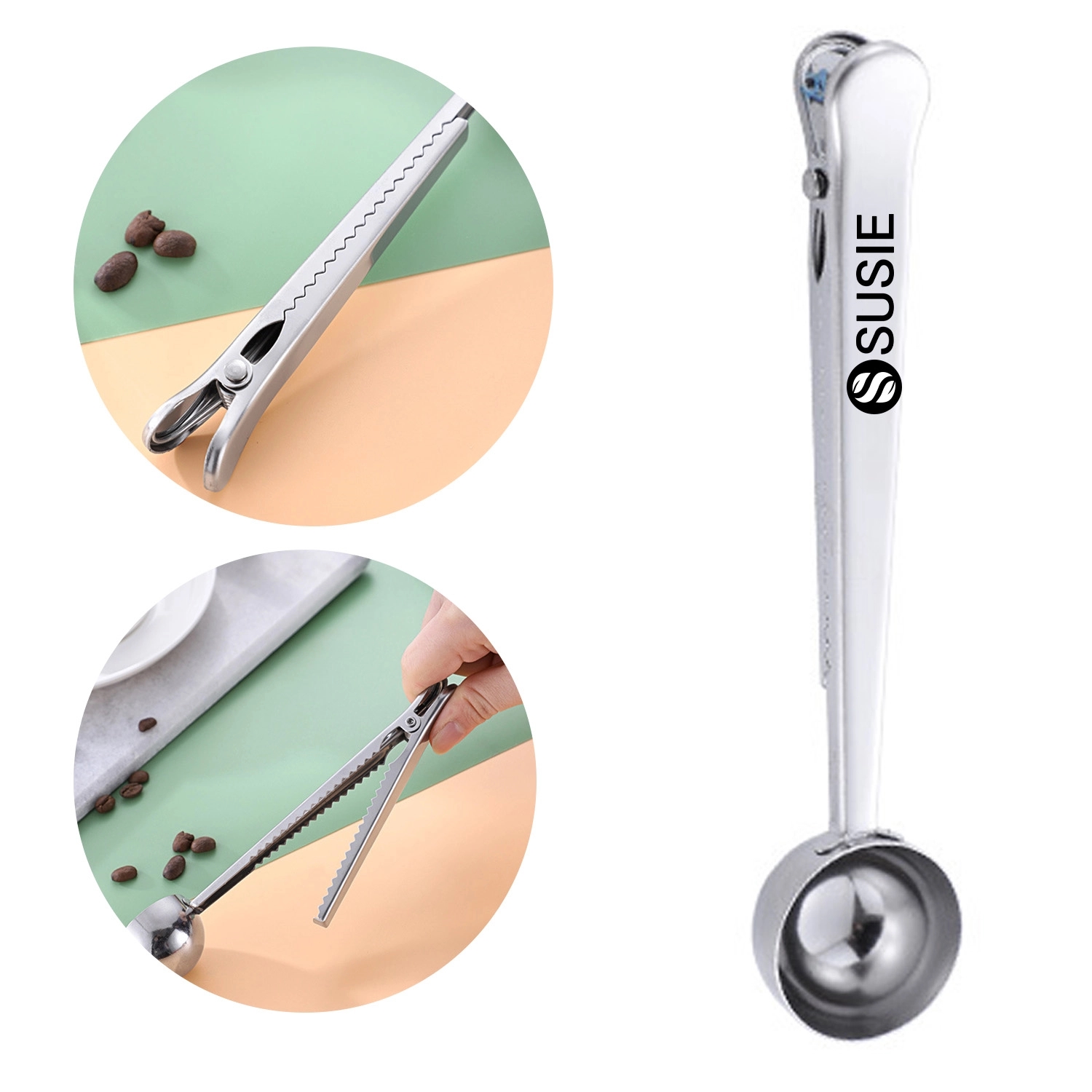 Stainless Steel Band Spoon Sealing Clip 2