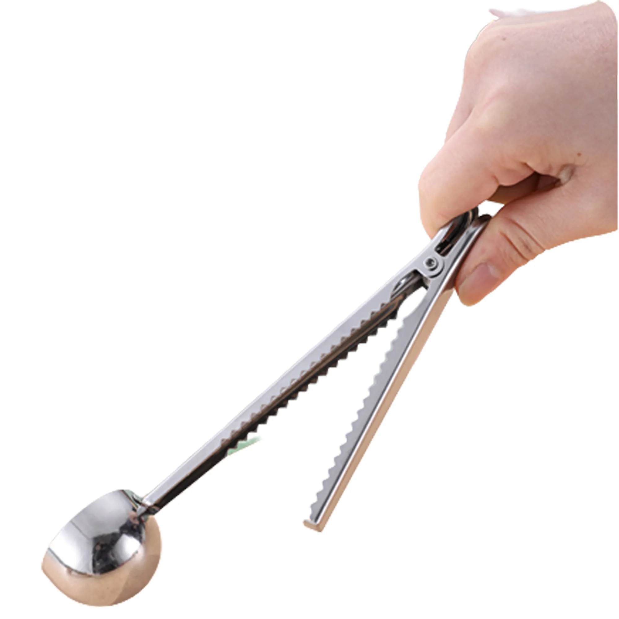 Stainless Steel Coffee Measuring Spoon With Sealing Clip 10