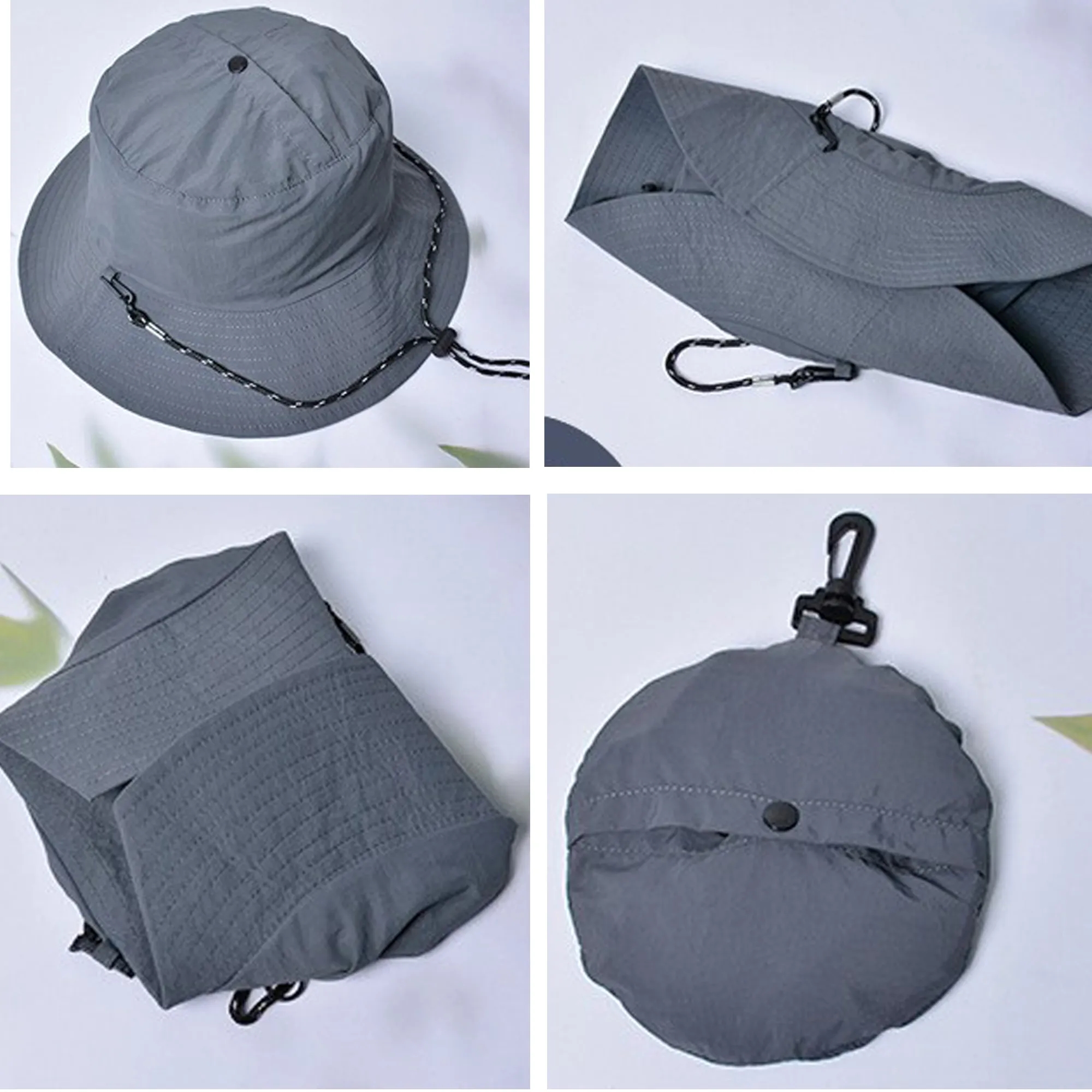 Quick Dry Foldable Bucket Fishing Hat 14