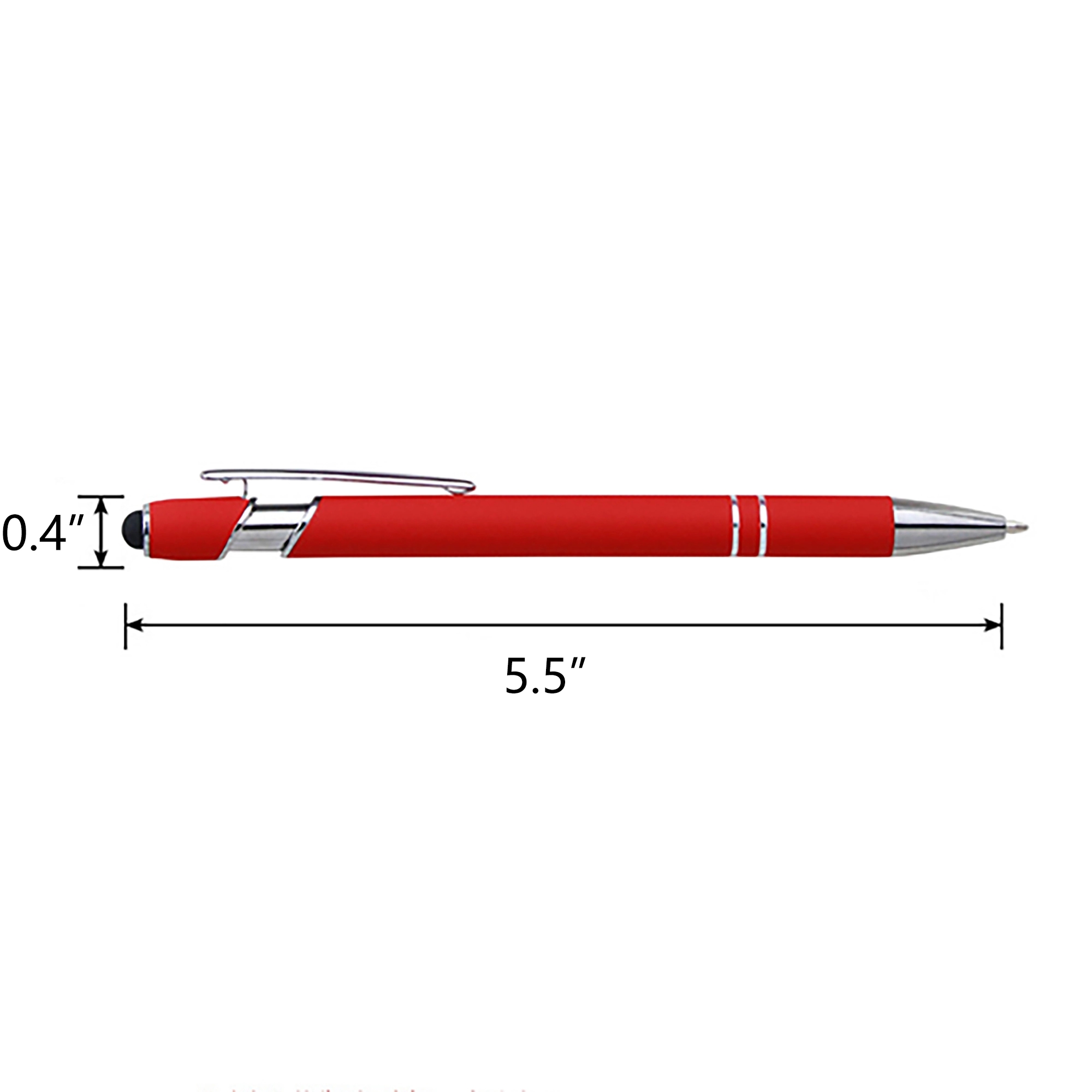 MOQ 100pcs Multi Color Metal Touch Screen Ballpoint Pen 3