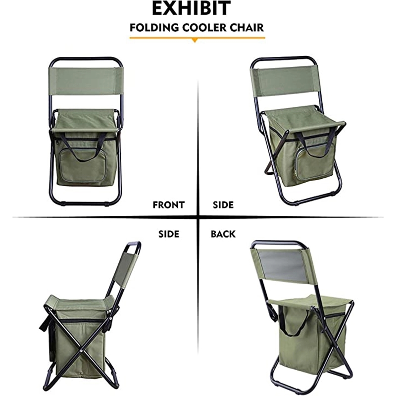 Fishing Cooler Bag Foldable Camping Chairs 3