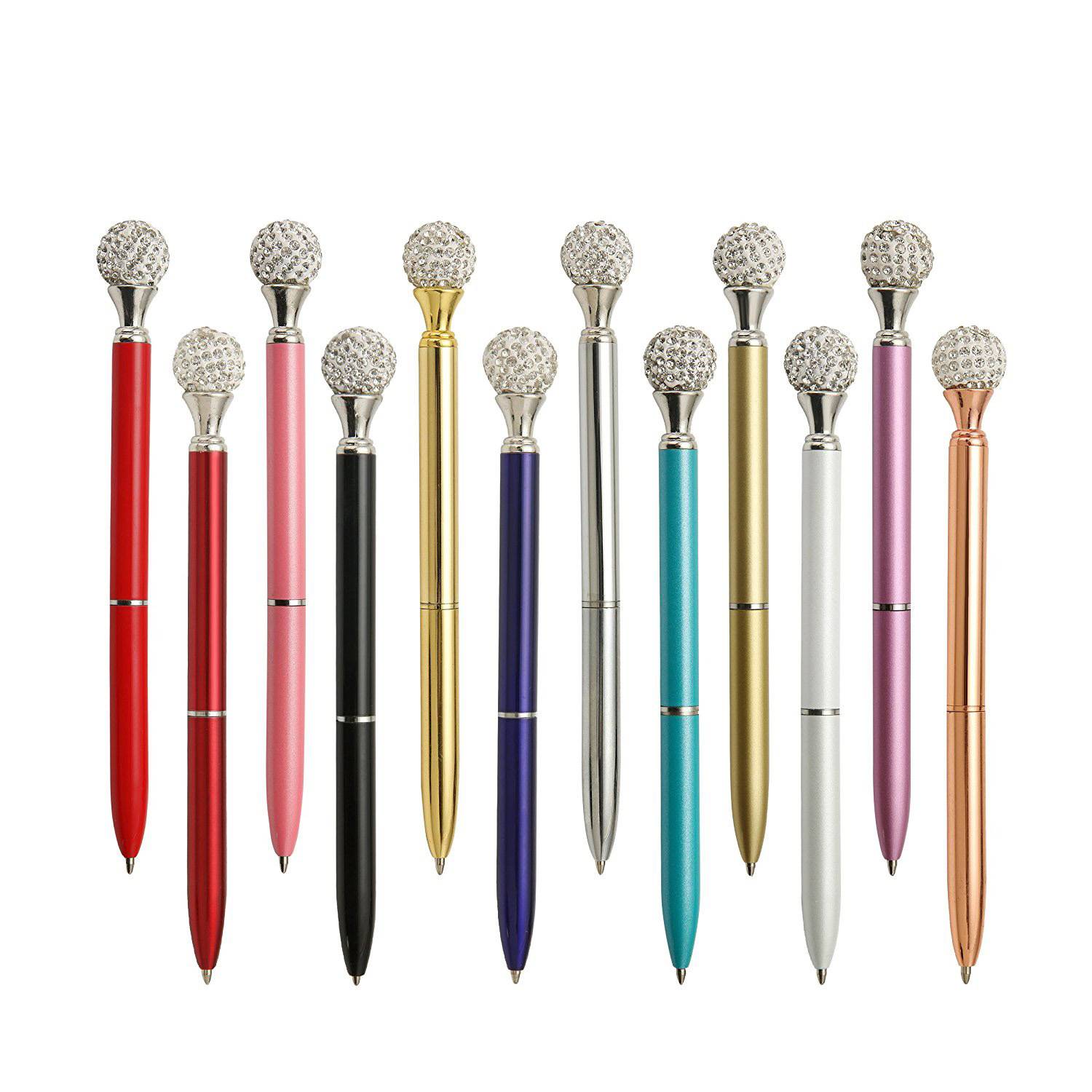 Metal Rotary Diamond Ball Pen w/ Box 13