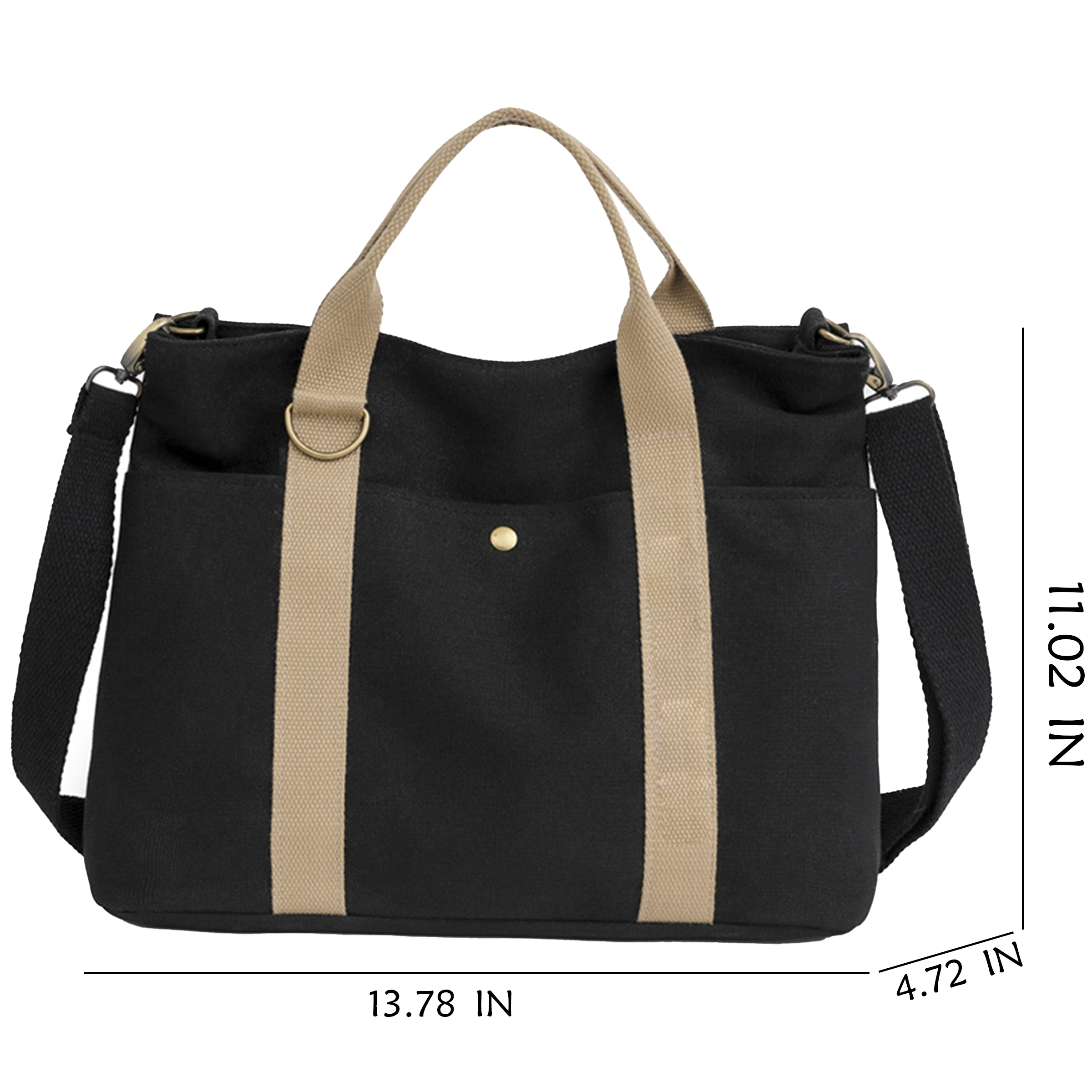 Canvas Large Capacity Simple And Stylish Travel Bag 6