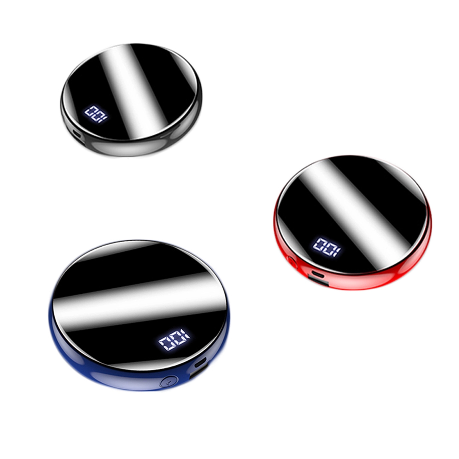 10000 mAh Round Mirror Power Bank 7