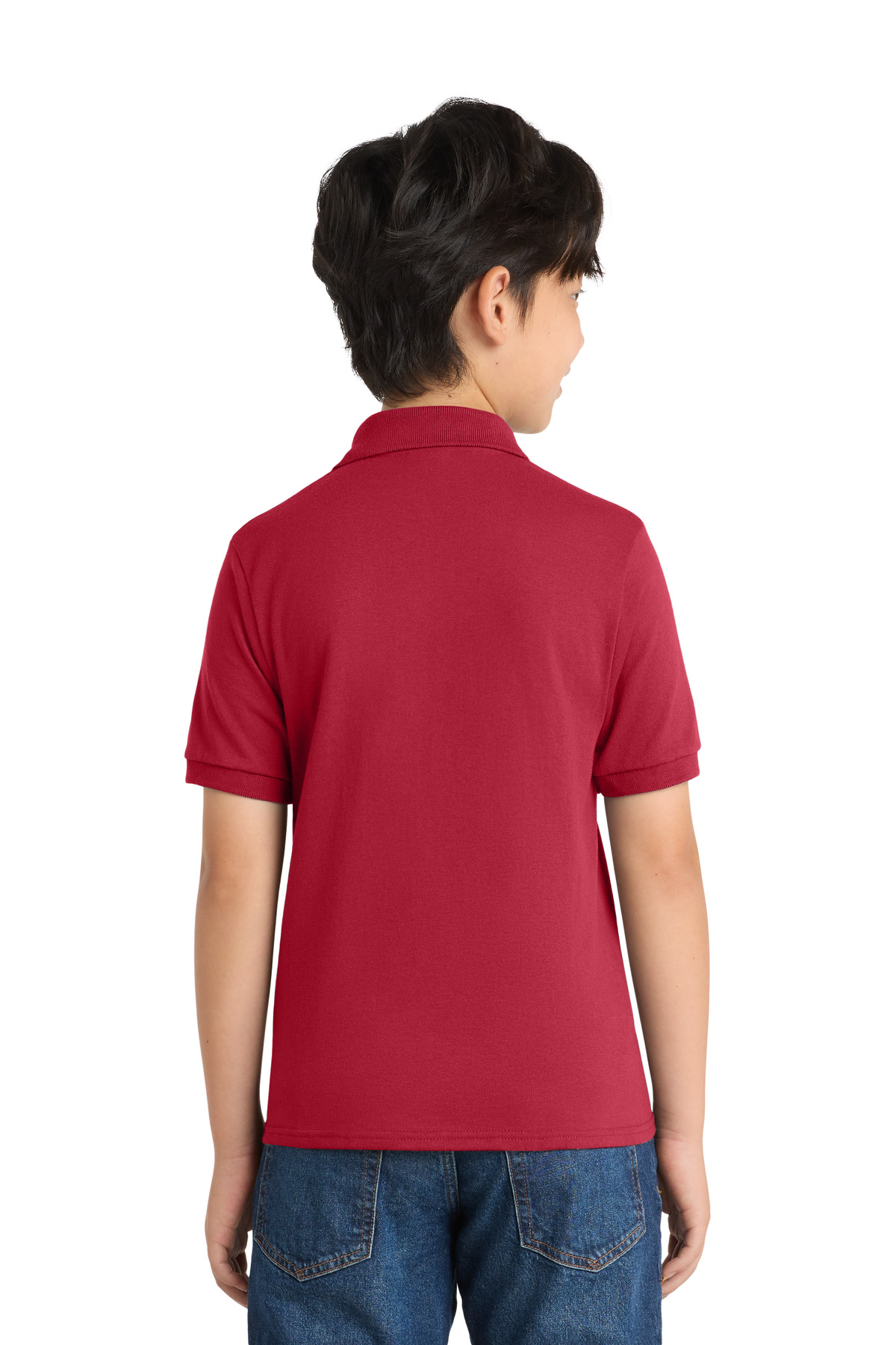 Port & Co Youth Core Blend Jersey Knit Polo. KP55Y 44