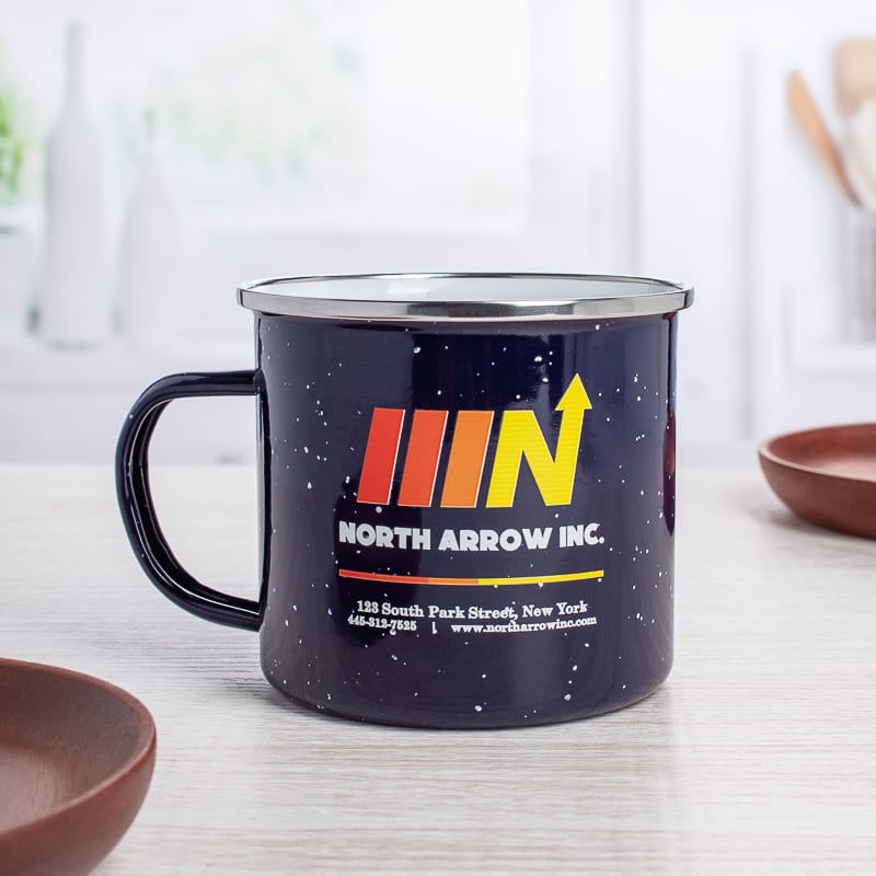16 Oz Custom Campfire Metal Mug 22