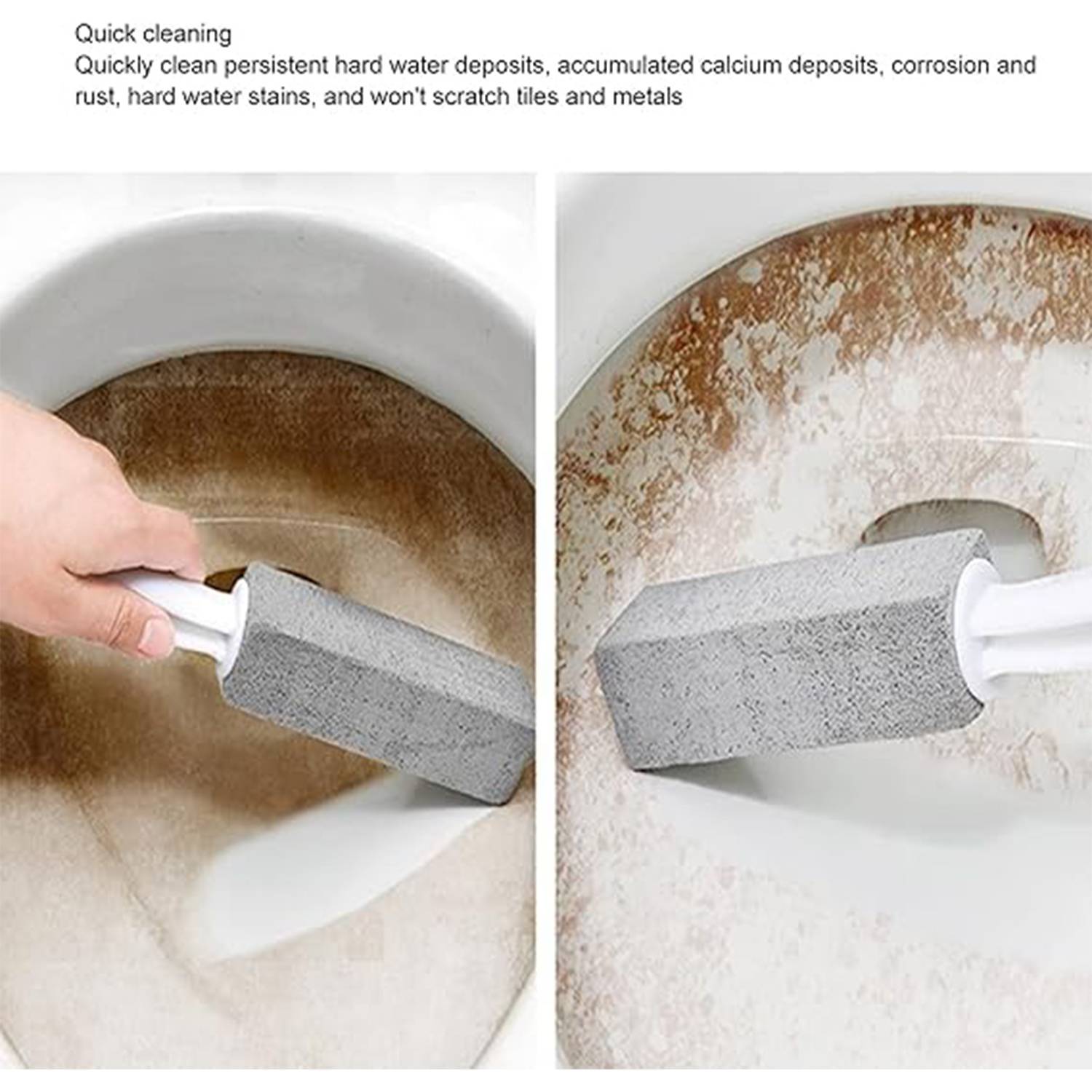 Pumice Stone Toilet Bowl Cleaner Brush 3