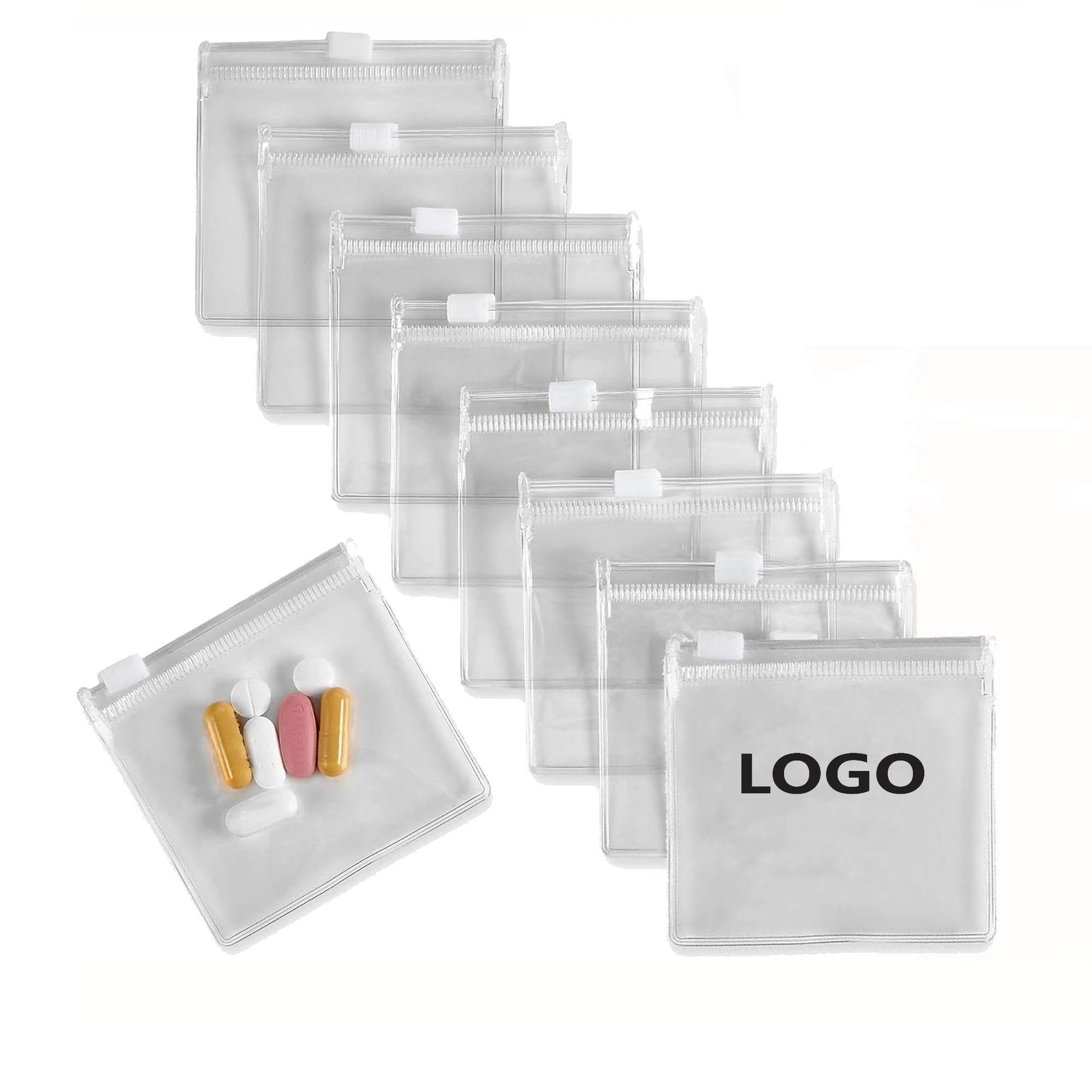 Clear Resealable PVC Jewelry Storage Zip Bags 3