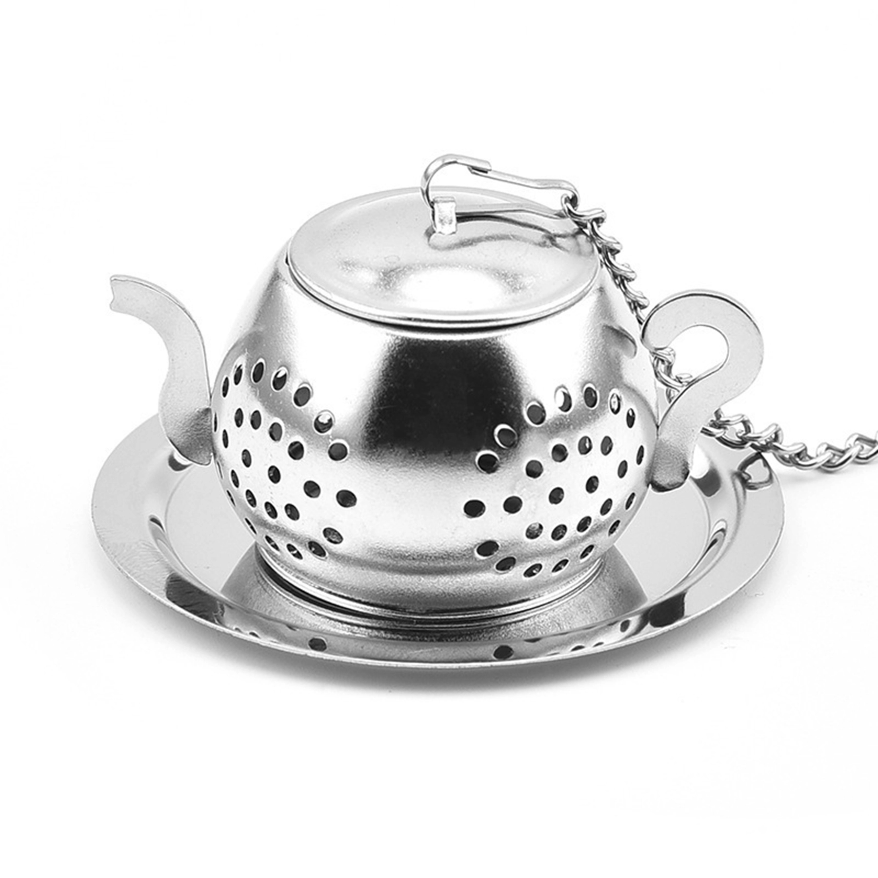 Stainless Steel Teapot Shape Tea Leaf Infuser 3