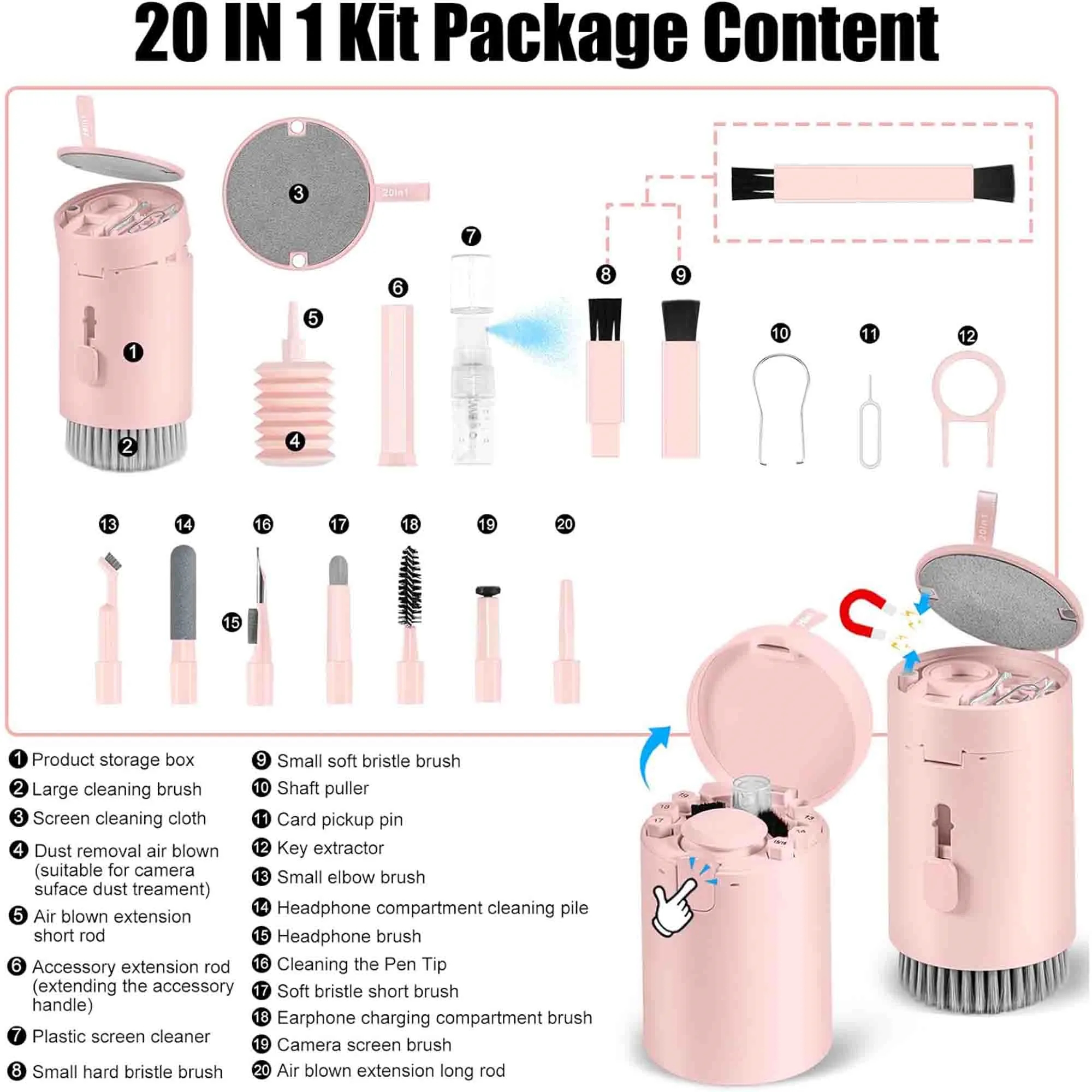 20 in 1 Compact Cleaning Kits 5