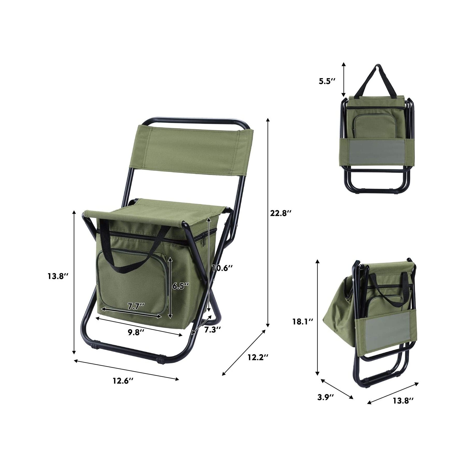 Folding Chair with Cooler Bag 6
