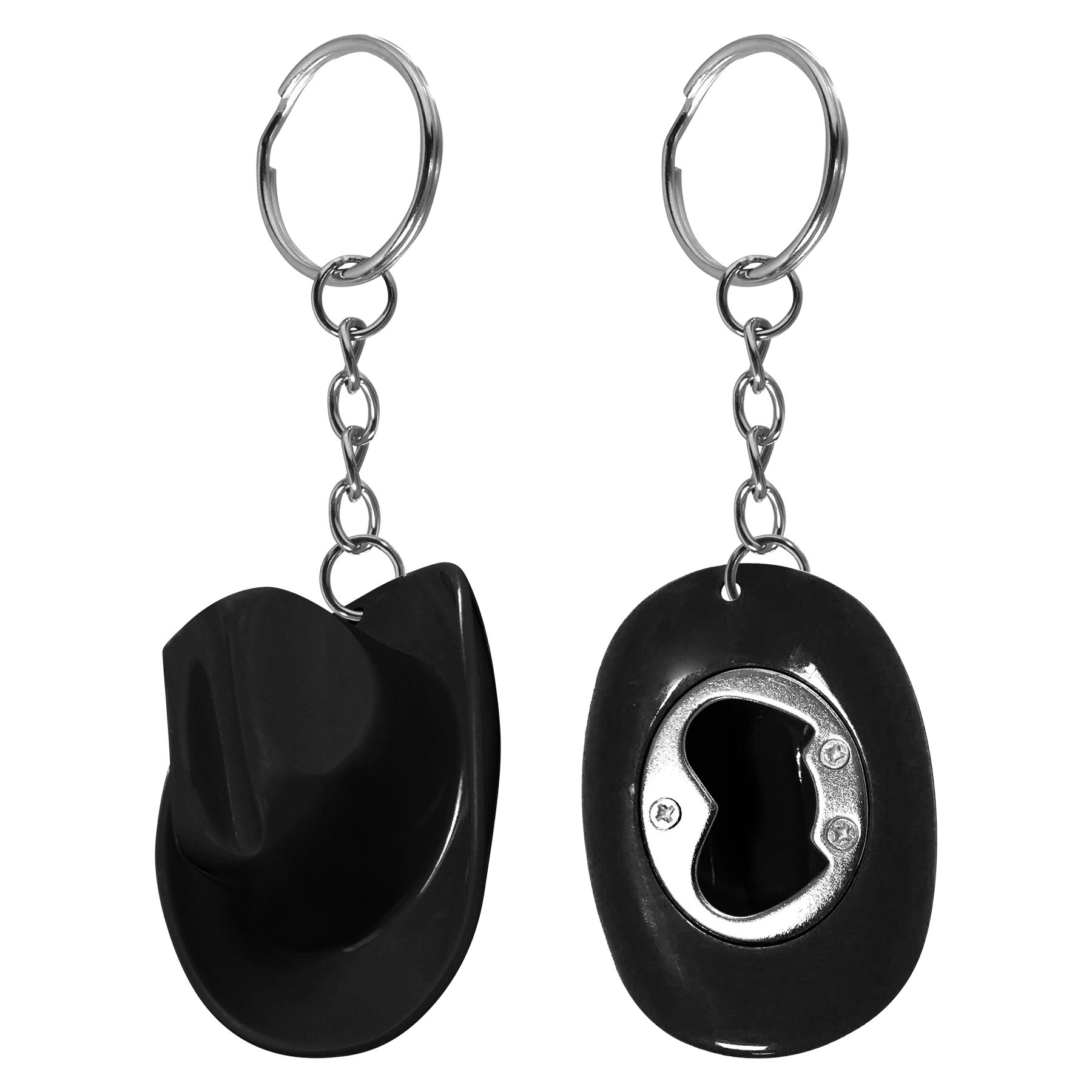 ABS Cowboy Hat Bottle Opener Keychain 10