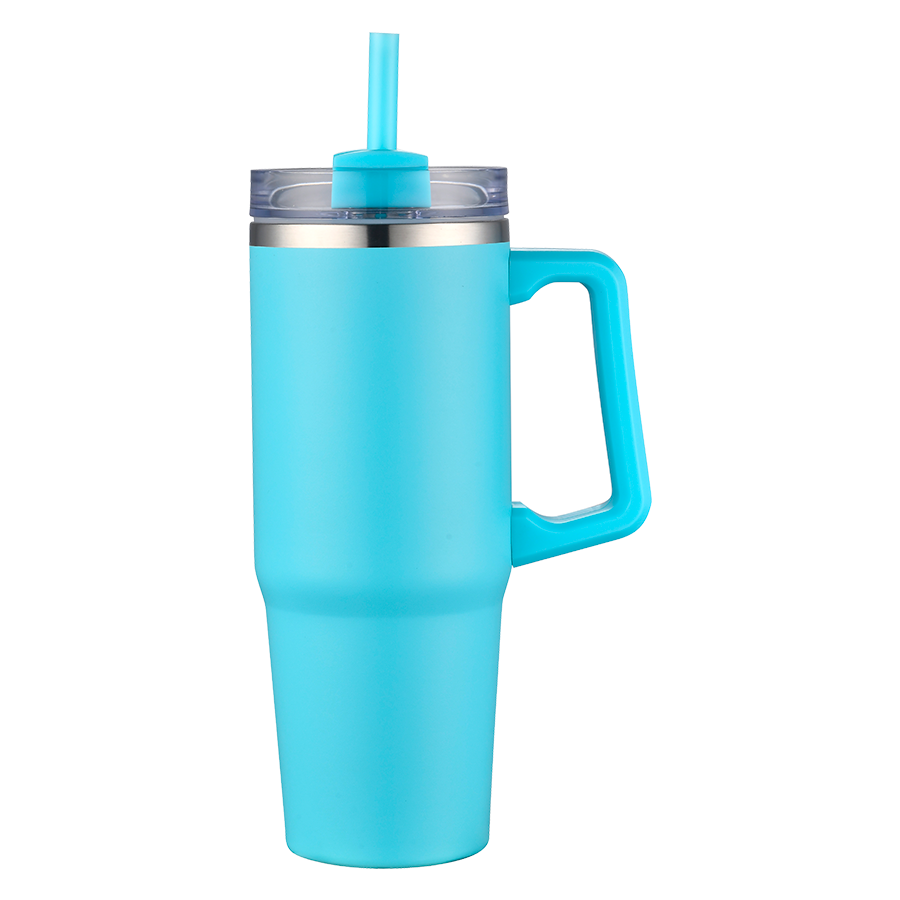 ArticFire 30oz Double-Wall Stainless Steel Tumbler with Handle and Straw 3