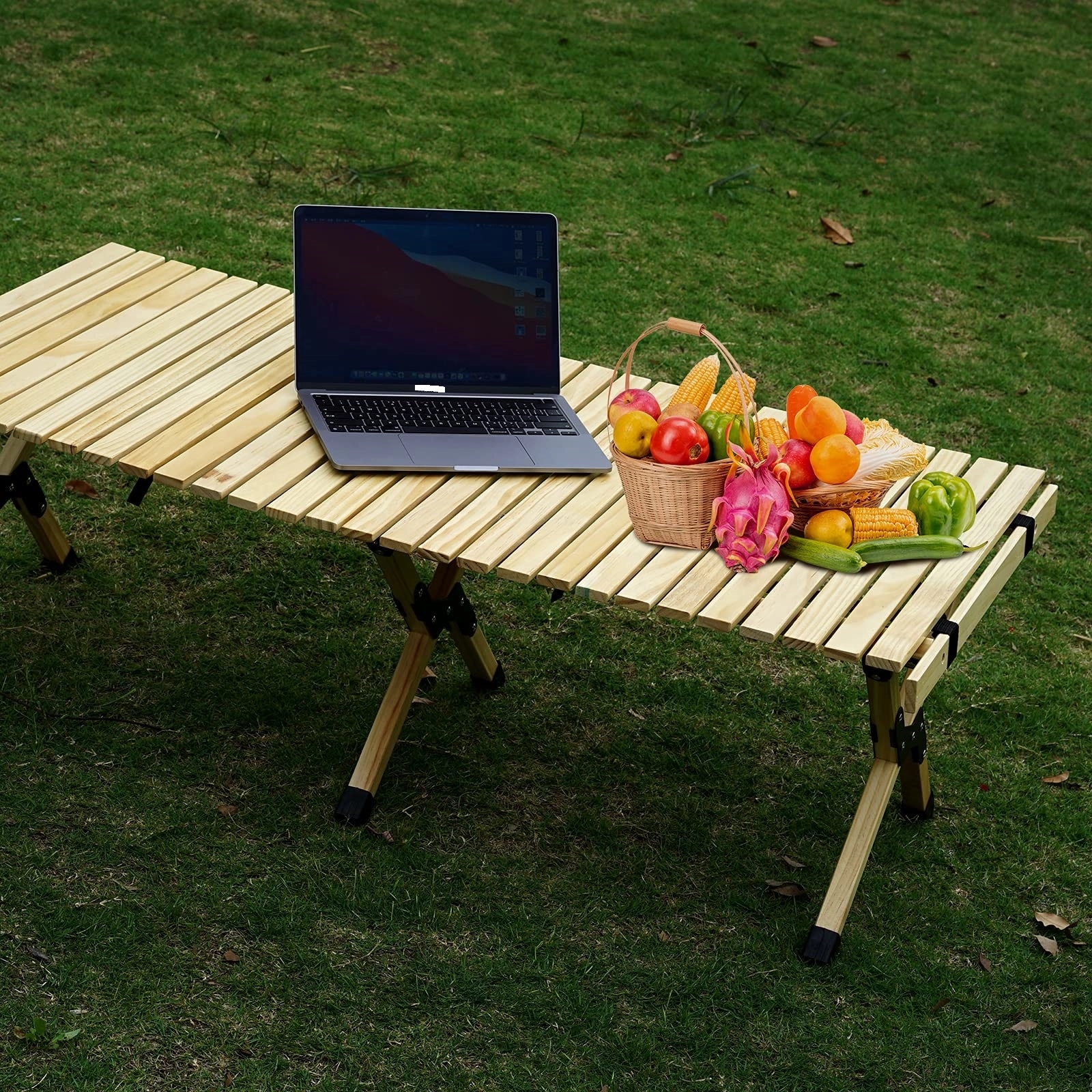 Folding Wooden Travel Camping Table 4