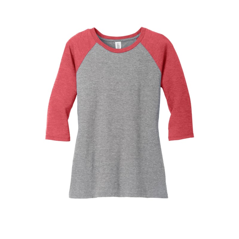 District Women's Perfect Tri 3/4-Sleeve Raglan. 23