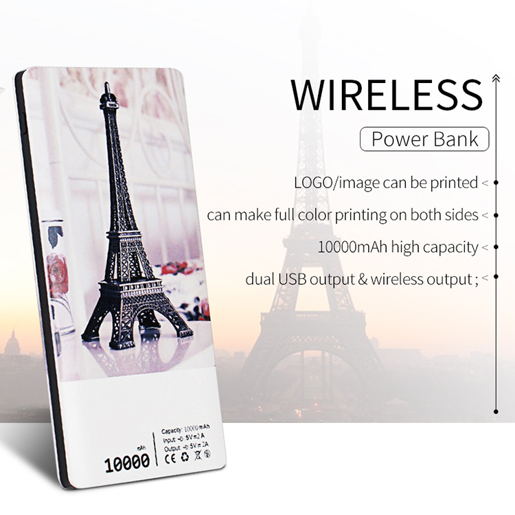 Wireless Power Bank with LED Torch - 10000 mAh 8