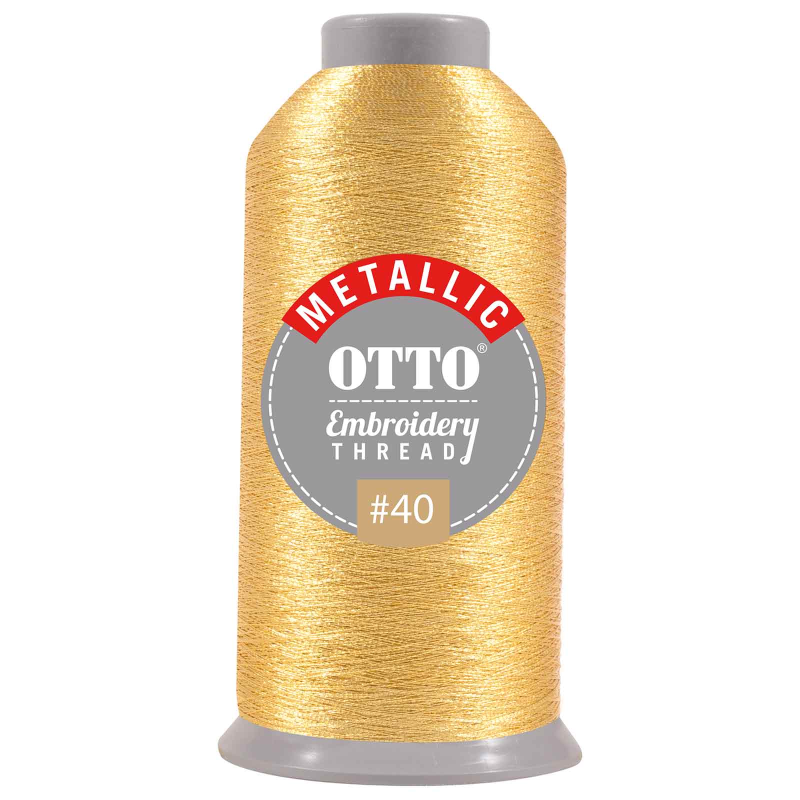 OTTO Embroidery Metallic Thread #40 3,300 yd. Cone 1