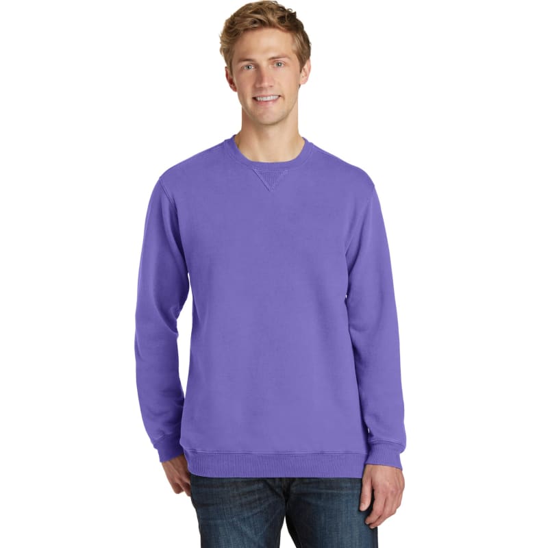 Port & Company Beach Wash Garment-Dyed Crewneck Sweatshirt, custom hoodie or sweatshirt with logo imprint 25