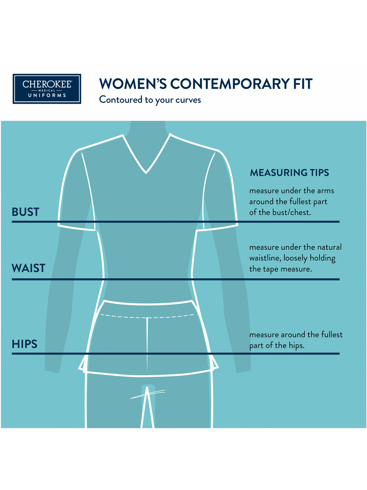 Cherokee - Form - Women's 1-Pocket Tuckable V-Neck Top 19