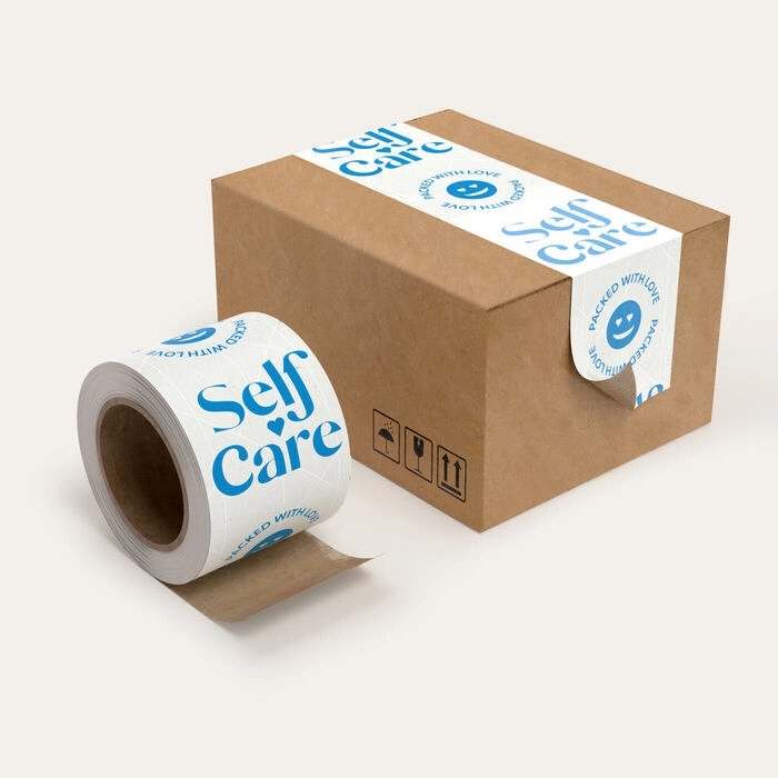 3" Wide Sustainable WaterActivated Reinforced Kraft Tape 6