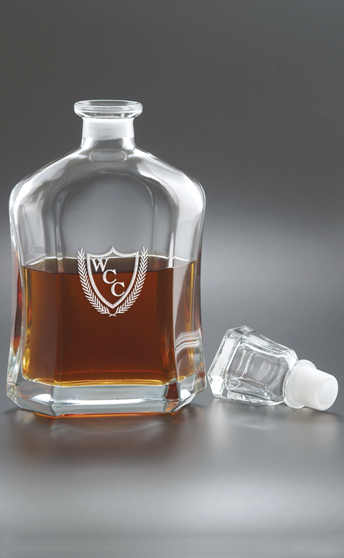 26 oz. Capitol Decanter - Deep Etched