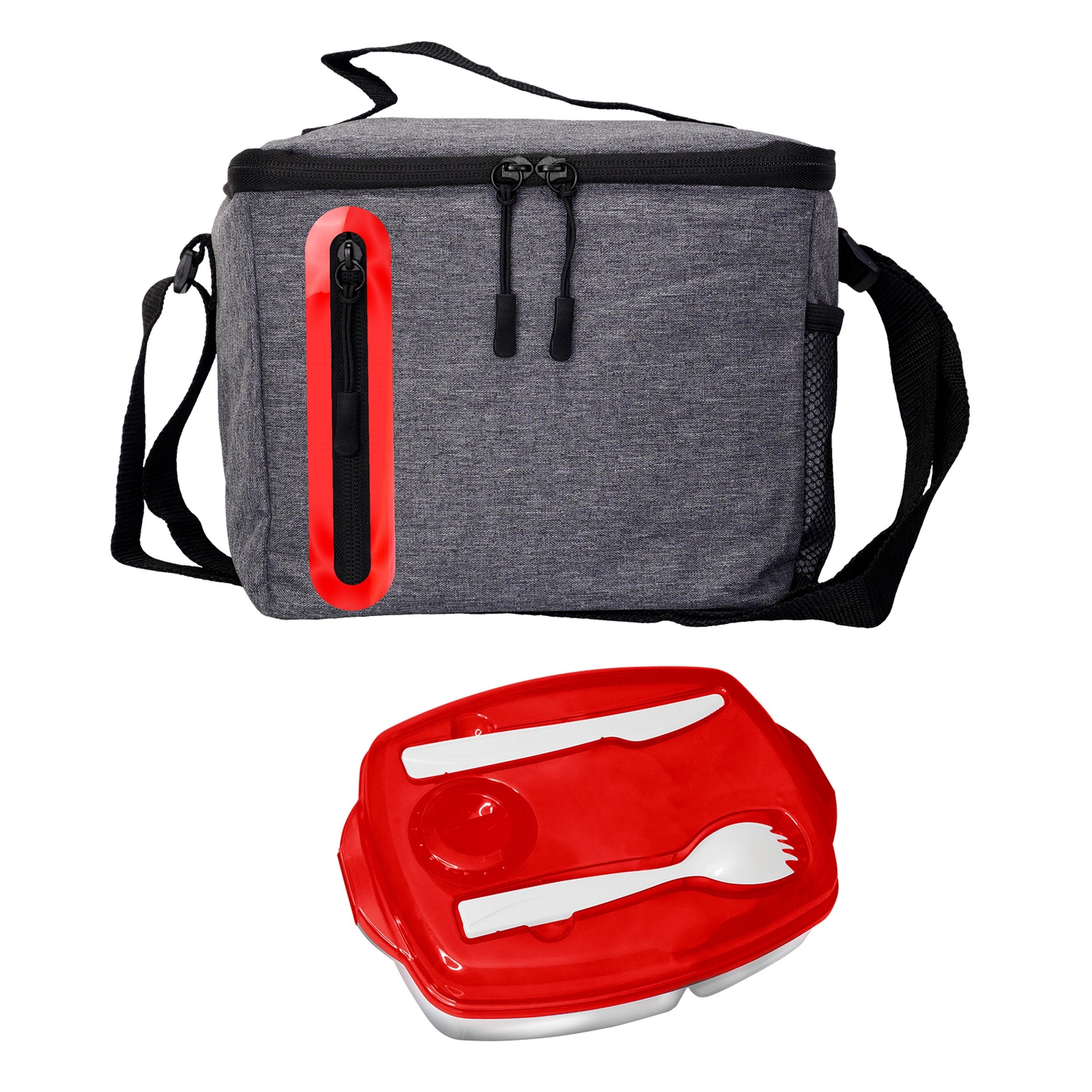 Locking Lid Oval Cooler Lunch Set 6