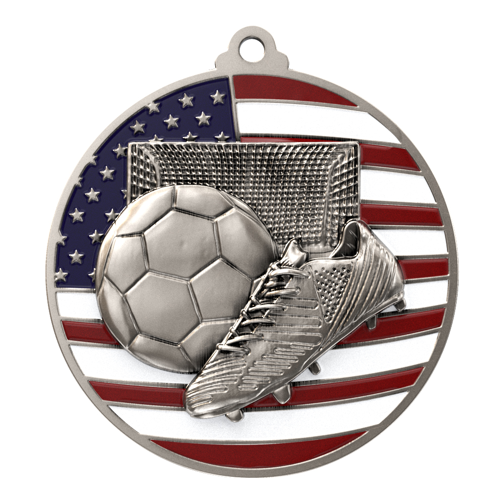 Soccer Patriotic Medallion (2-3/4") 9