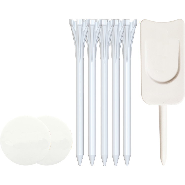 5 Flytee Tees 3-1/4", 2 Ball Markers, 1 Single Prong Plastic Divot Tool 2