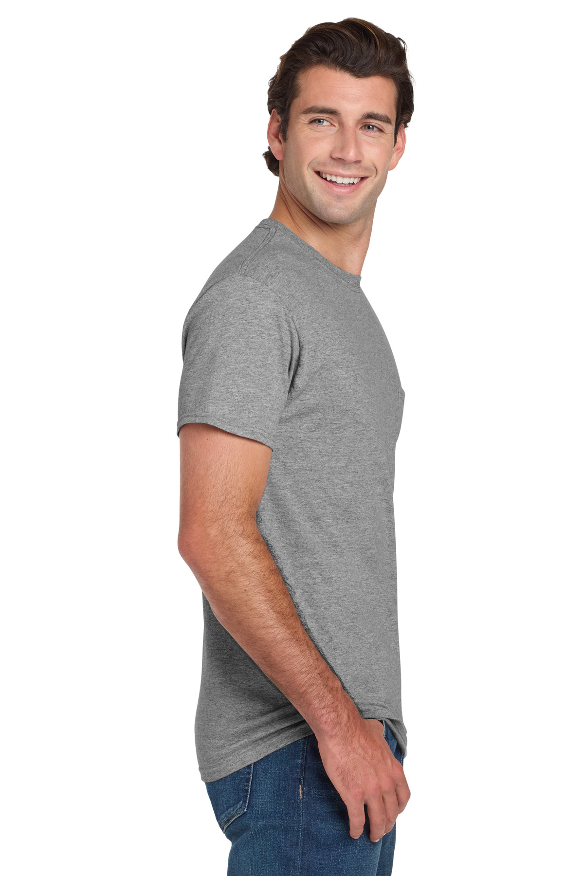 Jerzees - Dri-Power 50/50 Cotton/Poly Pocket T-Shirt. 29MP 34