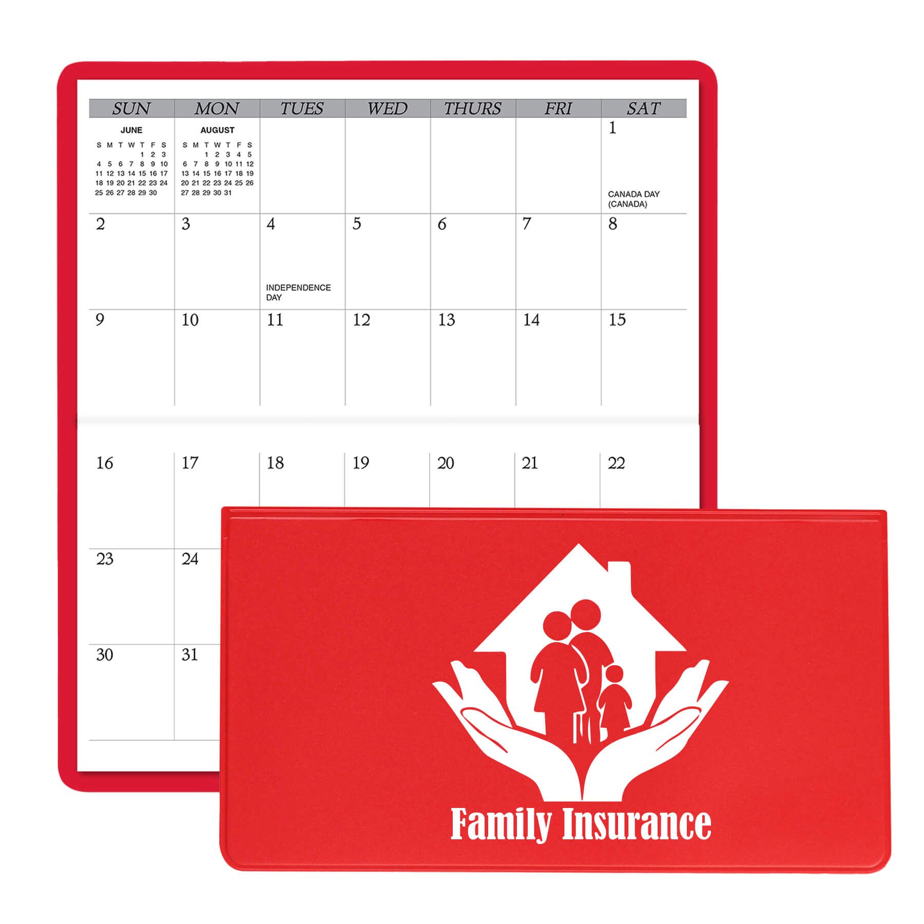 Horizontal Monthly Pocket Planner 17