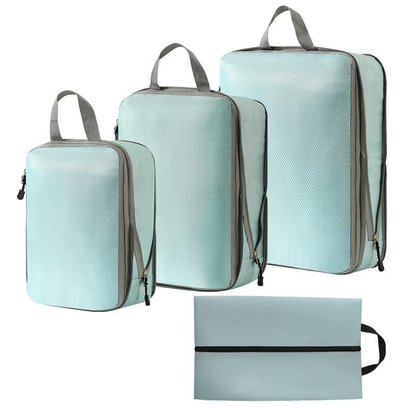 4-Piece Deluxe Compression Packing Cubes Travel 1