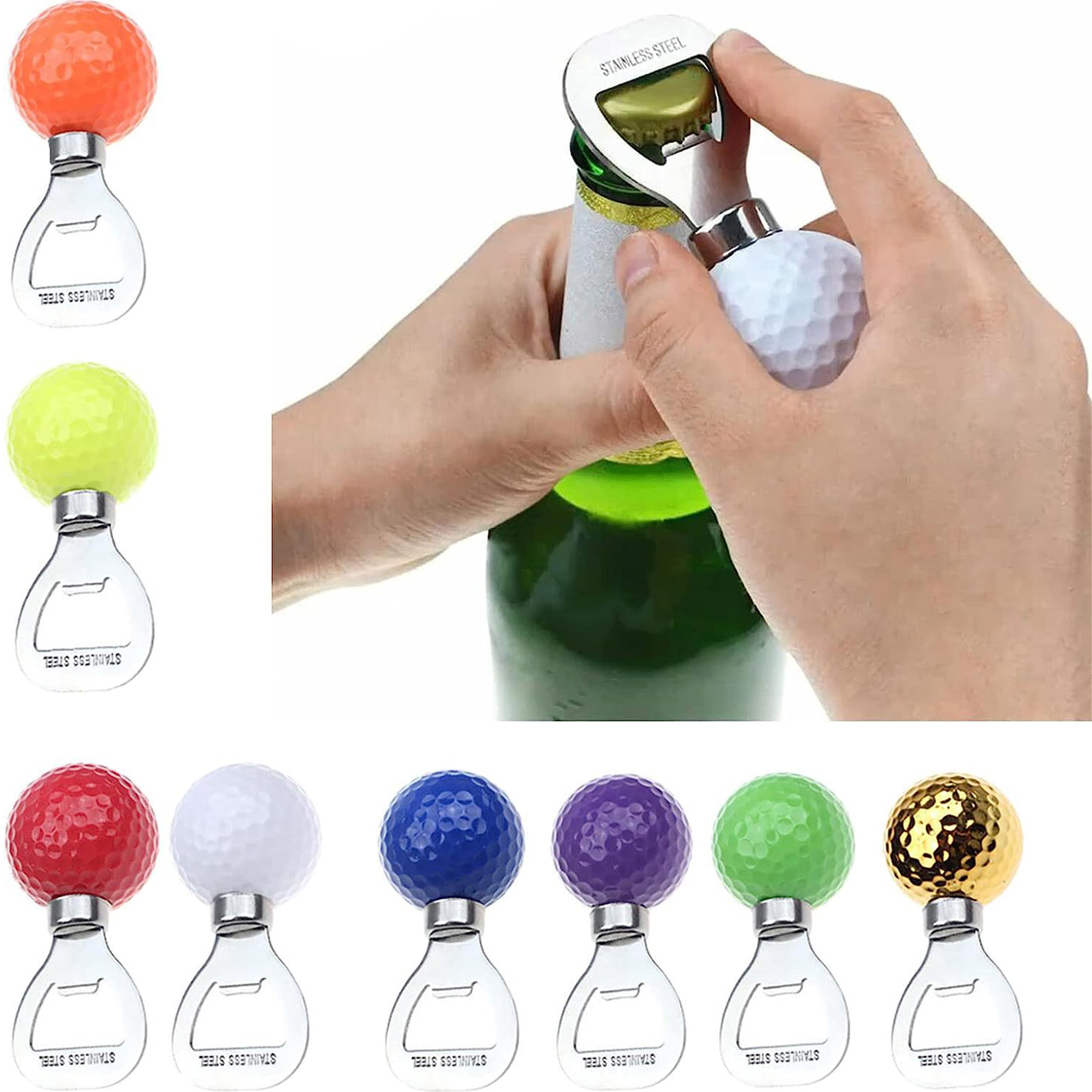 Stainless Steel Golf Wine Bottle Cork Opener 1
