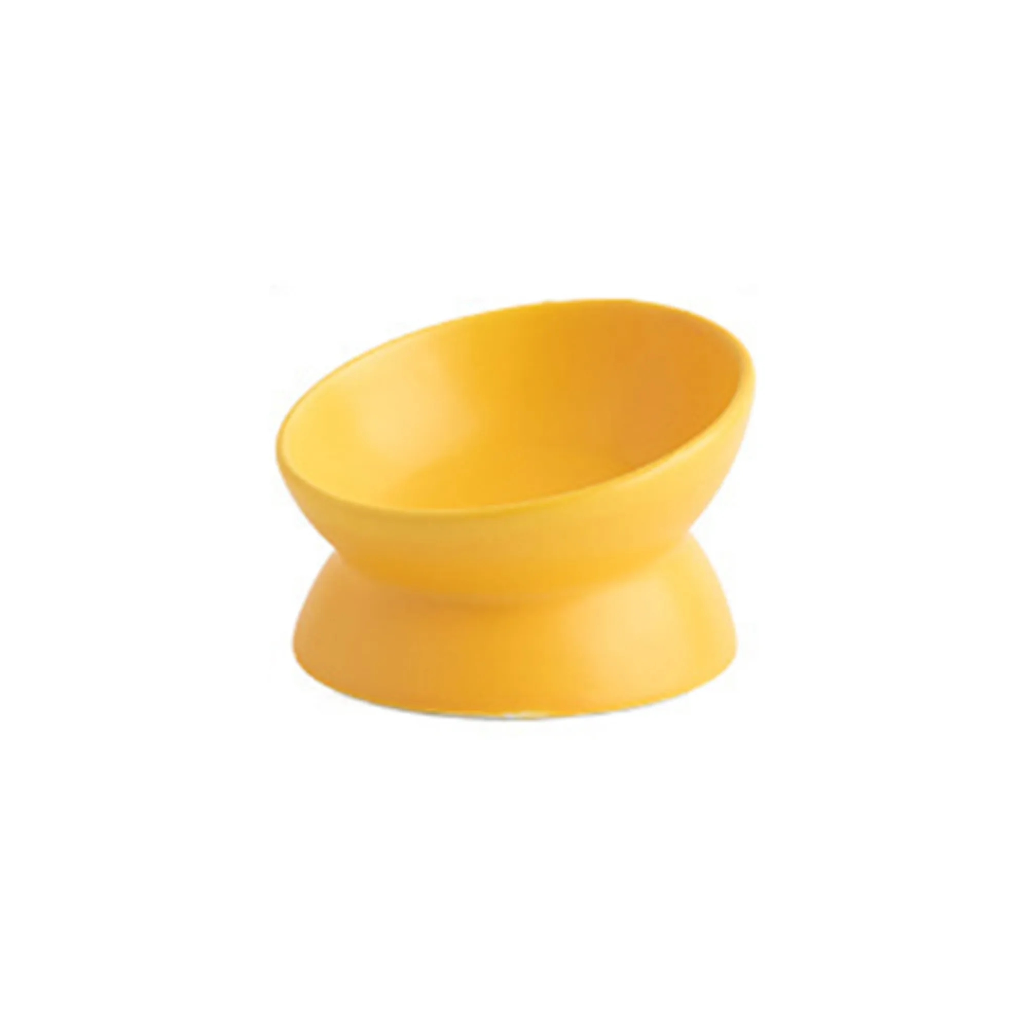 Ceramic Cat Bowl With Diagonal Foot 6