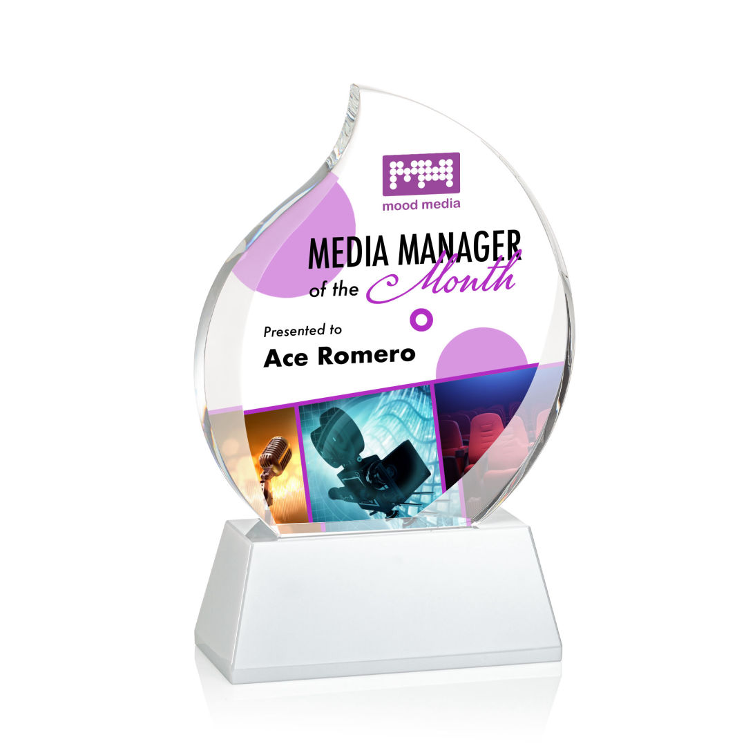 Preswick Flame VividPrint™ Award on Base 30