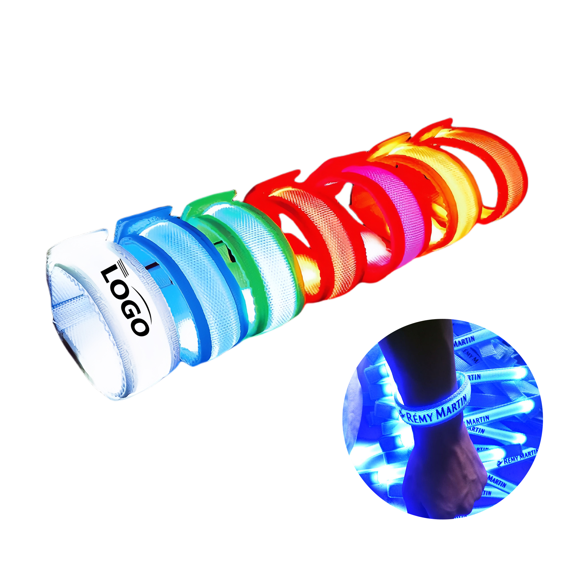 Customizable LED Light-Up Wristband for Branding 1