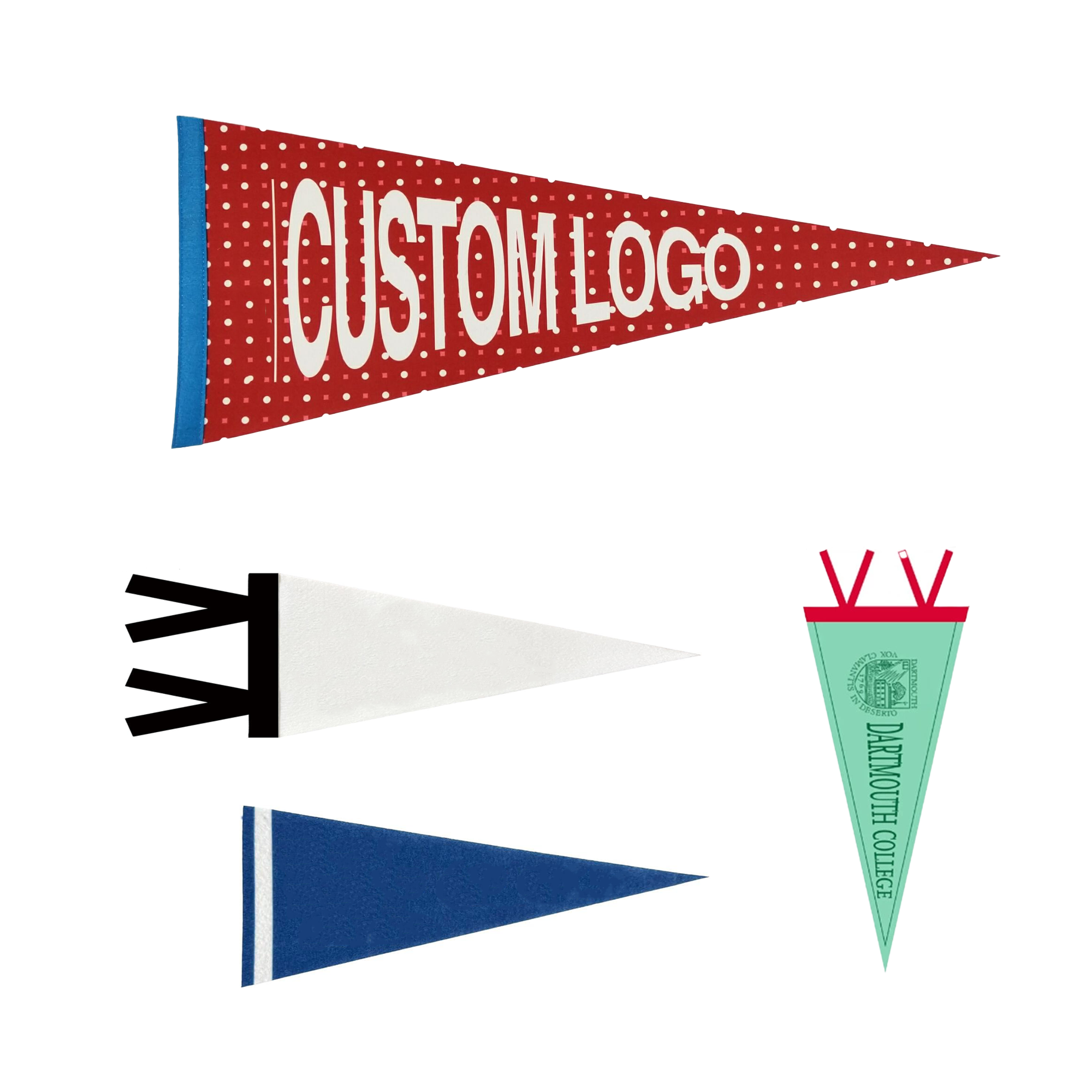 7.8" x 17.7" Full Color Felt Pennant 2