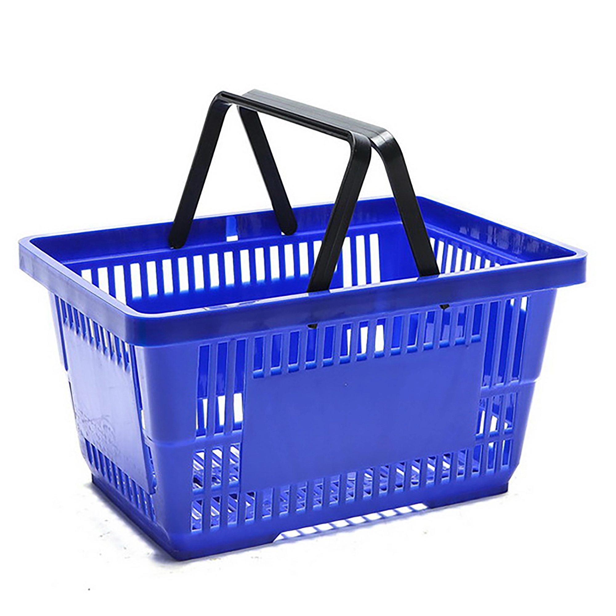 2 Handle Plastic Shopping Basket 4