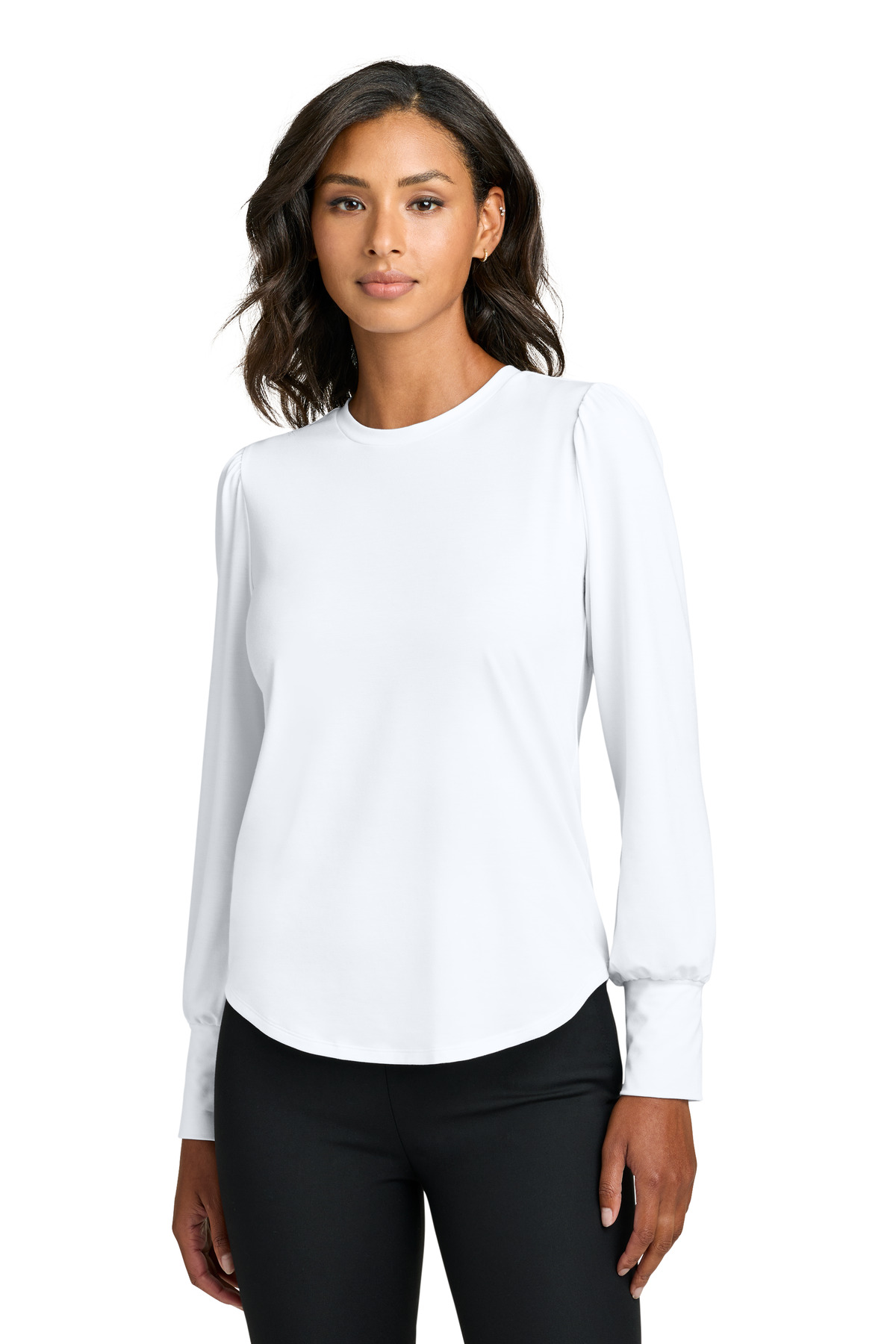 Mercer+Mettle Women's Stretch Jersey Long Sleeve Blouson Top MM1019 58