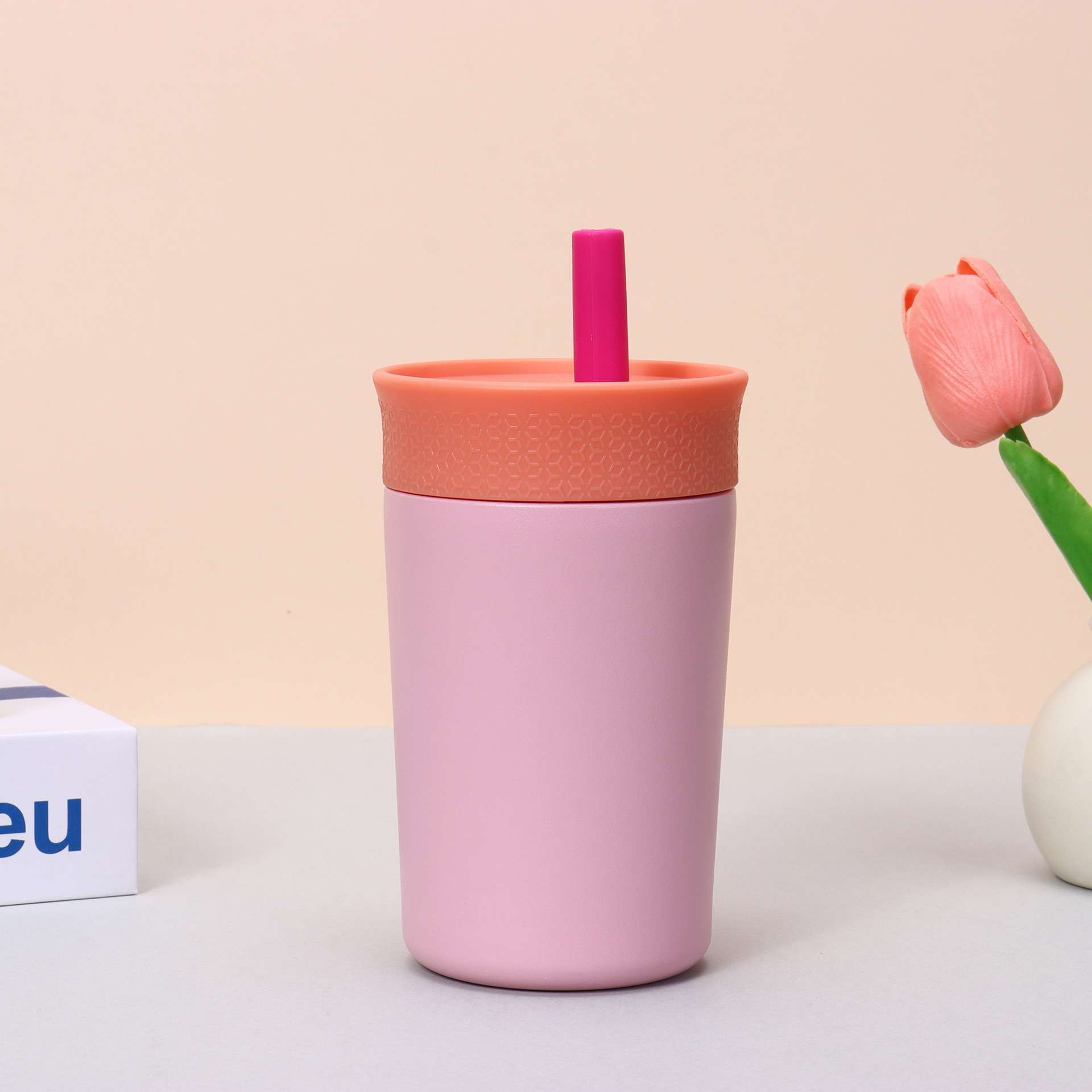 12oz Insulation Tumbler with Straw 4