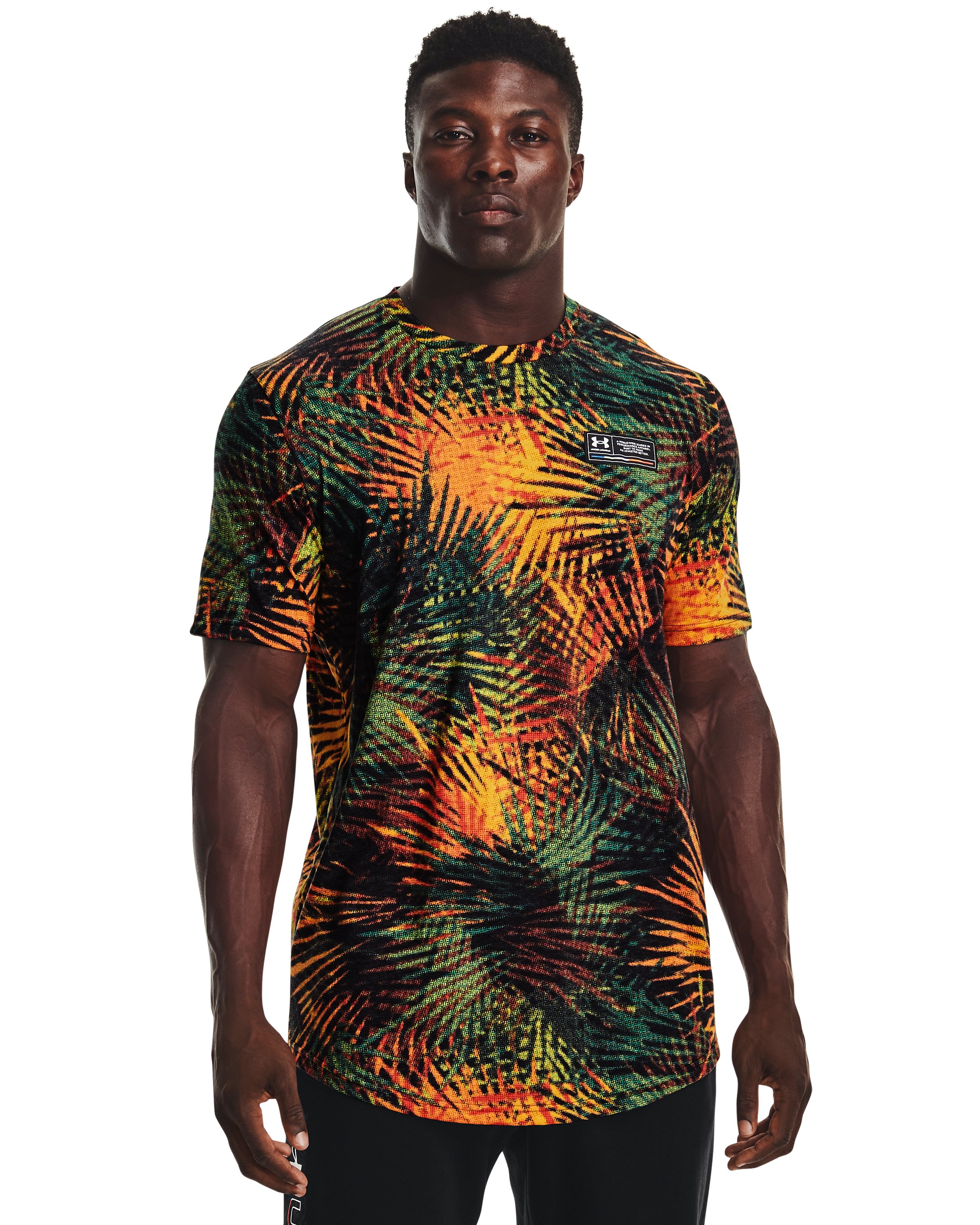 Men's UA Sport Palm Printed Short Sleeve  2